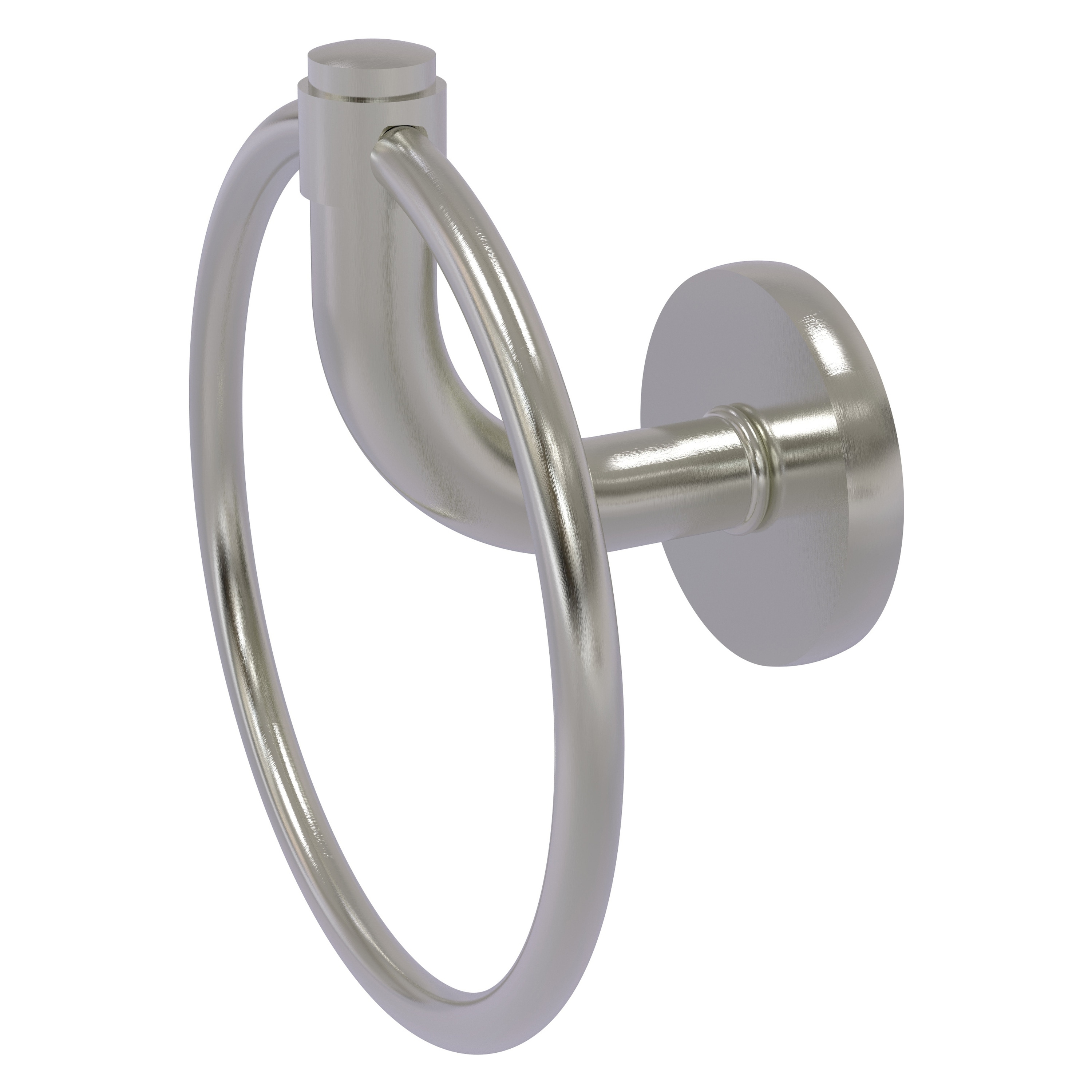 Allied Brass RM-16-SN Remi Satin Nickel Wall mount Single Towel Ring