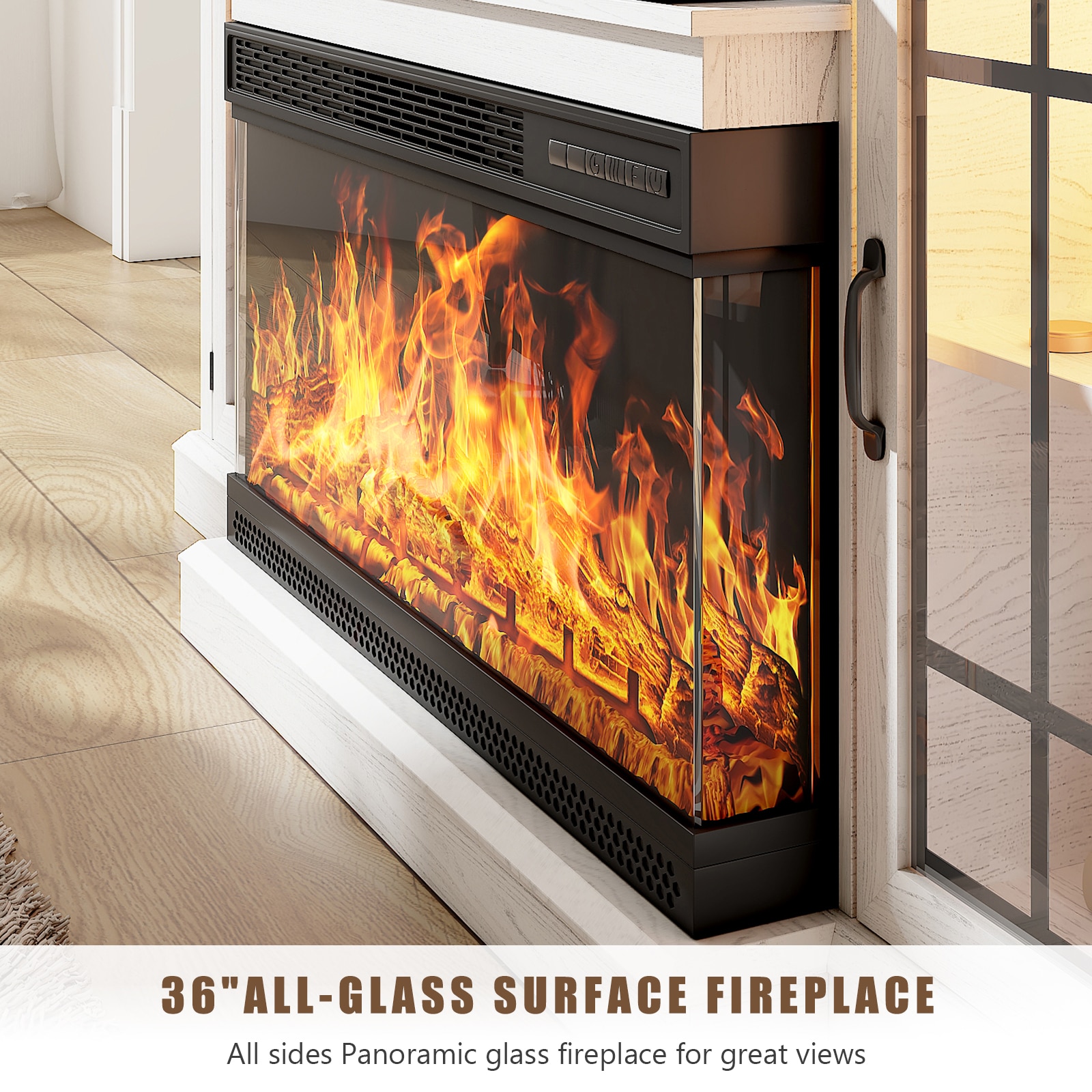 AOXUN H21033WH+H20023 Electric-Fireplaces - View #5