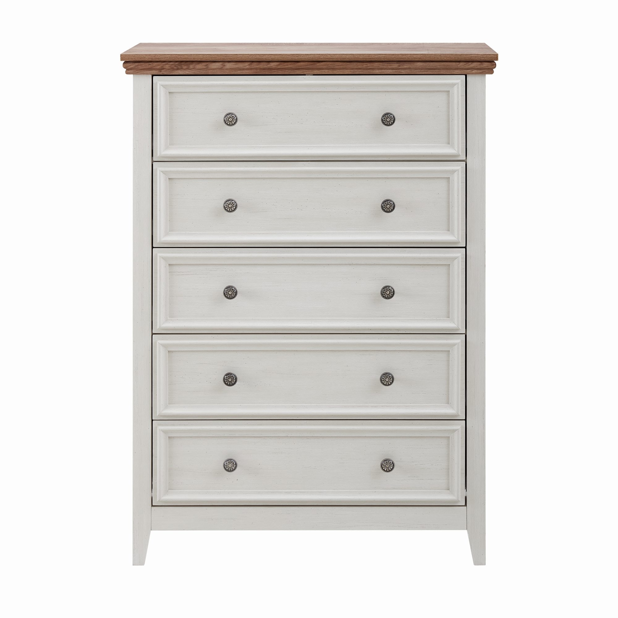 Bella Depot BDS-2275P488 White 5 -Drawer Standard dresser