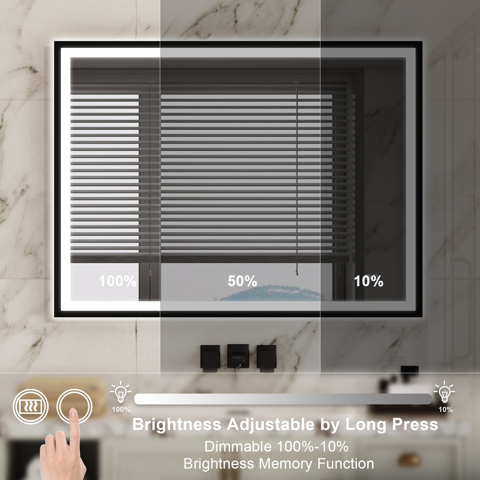 WELLFOR KAFMD4F2-4836 Framed-Bath-Mirrors - View #8