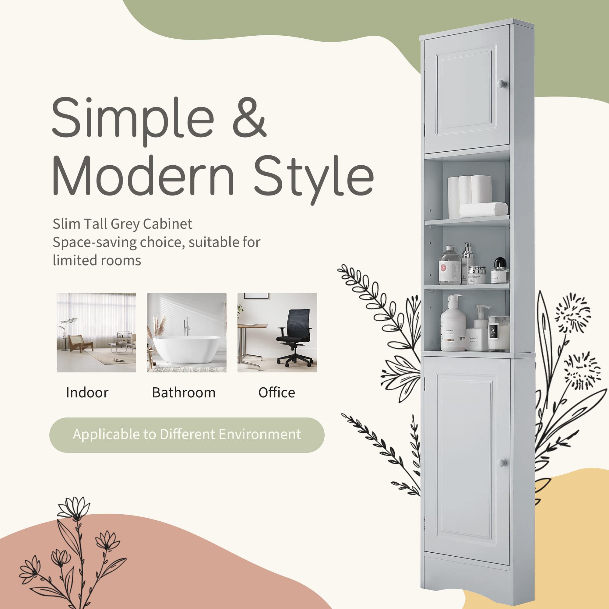 Vynxaria LEXY1834-DJYS-GZ036 Linen-Cabinets - View #6