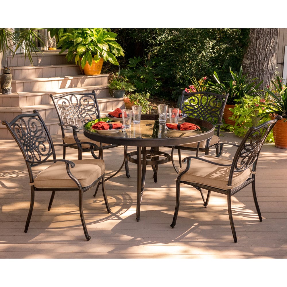 Hanover TRADDN5PCG Patio-Dining-Sets - View #16