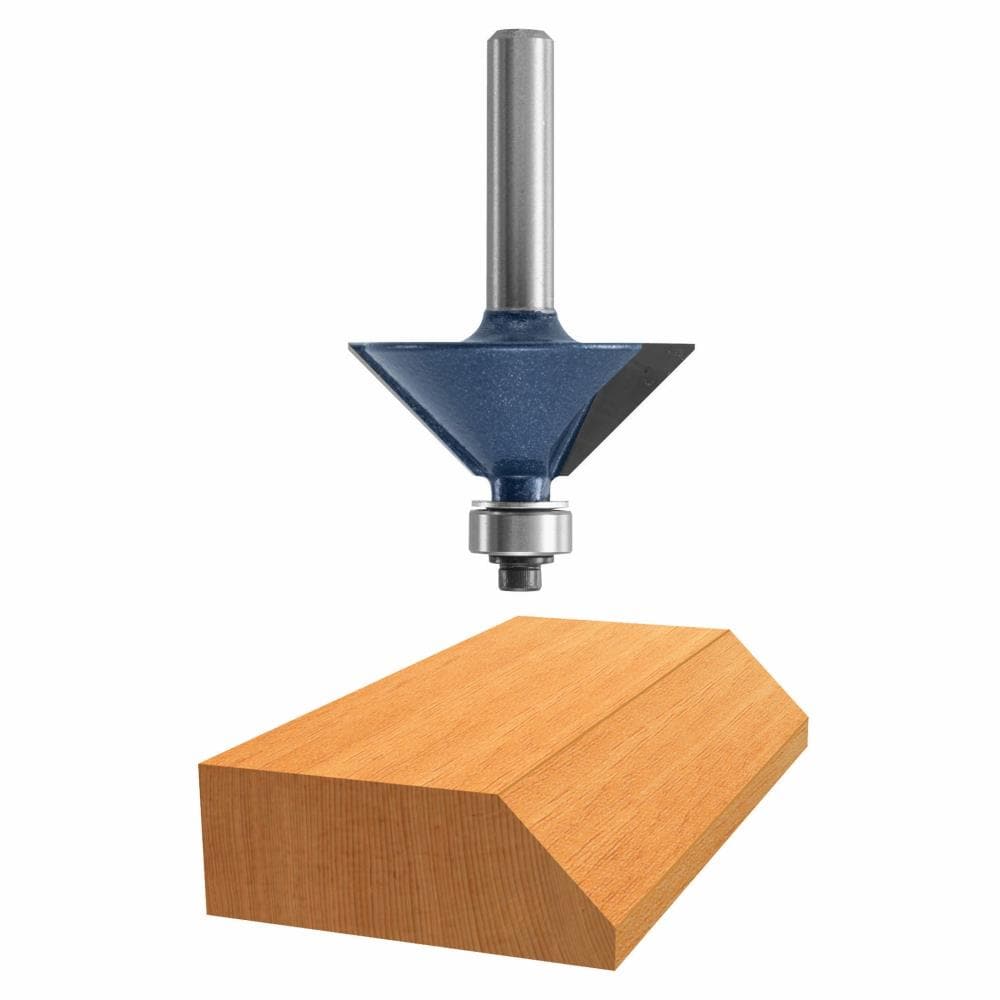 Bosch 85298M Carbide-Tipped Chamfer Router Bit