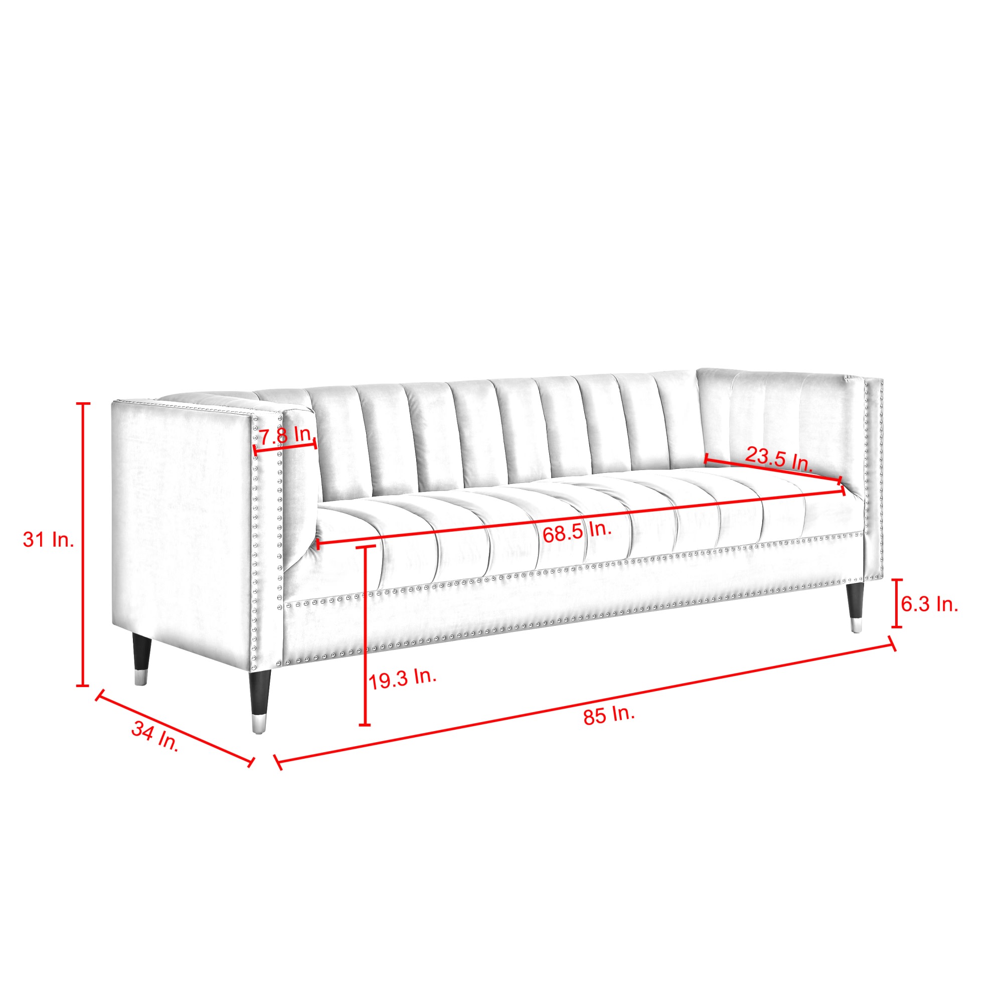 Nicole Miller NSA102-02NG-LS Sofas-Loveseats - View #8