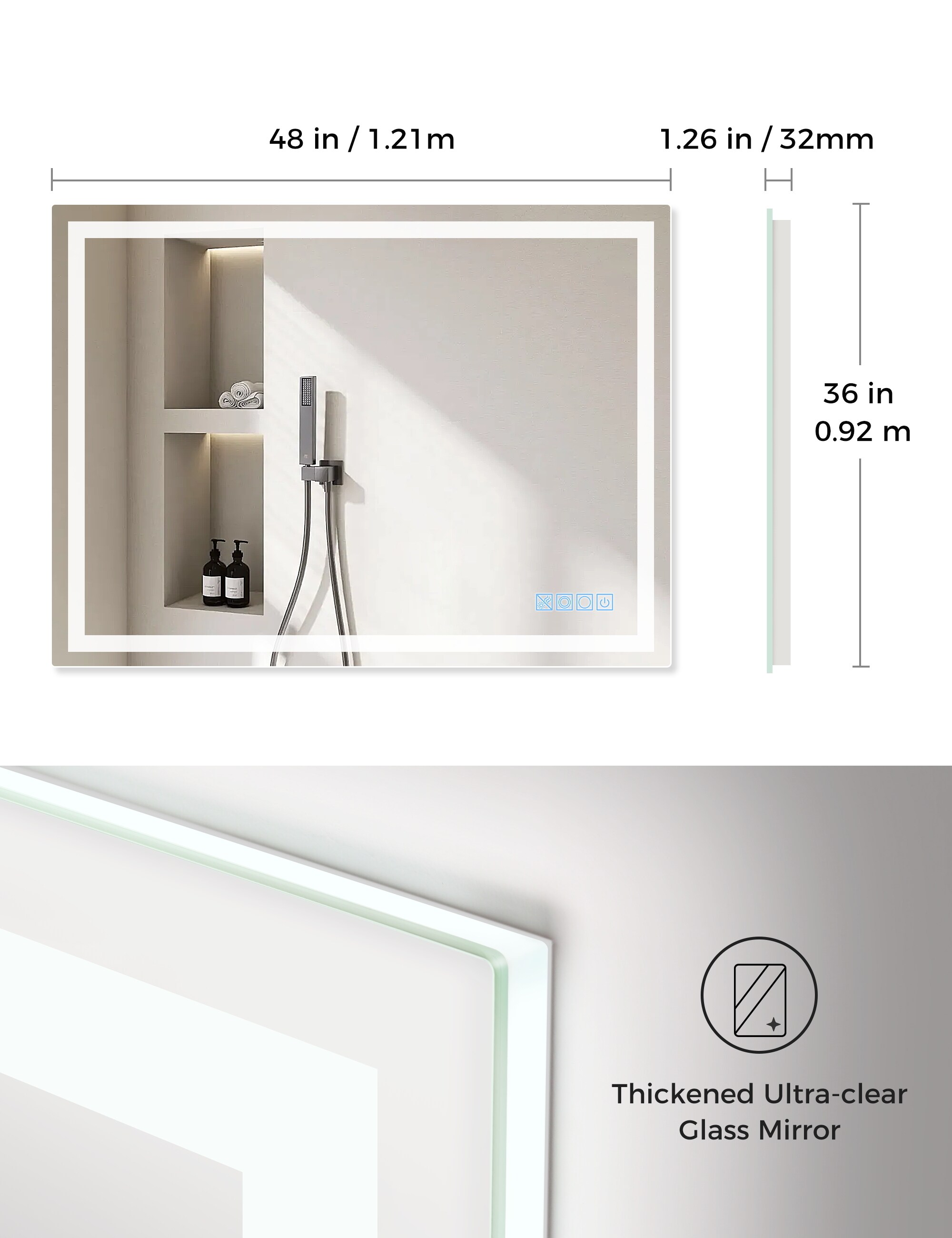 DORESshop LSC-A-NH-JD00101SR Framed-Bath-Mirrors - View #7