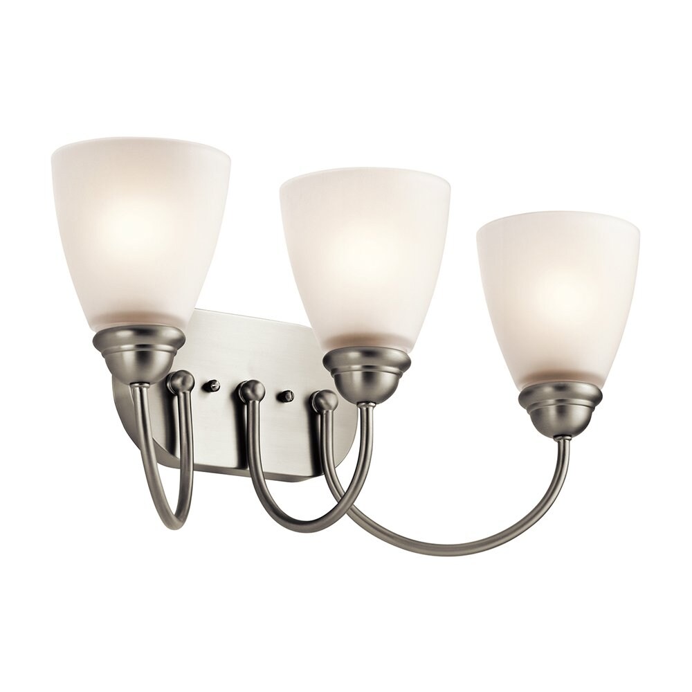 Kichler Jolie 3-Light Brushed Nickel Transitional Chandelier