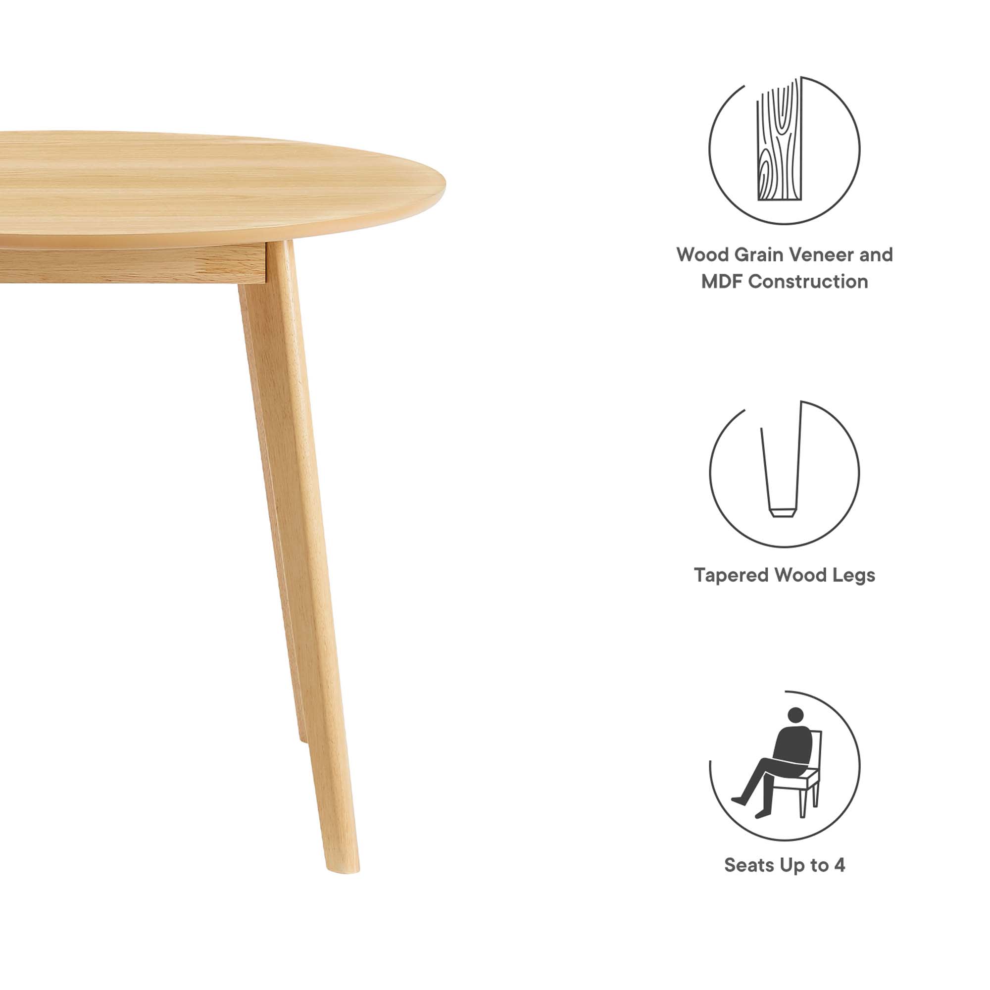 Modway EEI-3749-OAK Dining-Tables - View #2