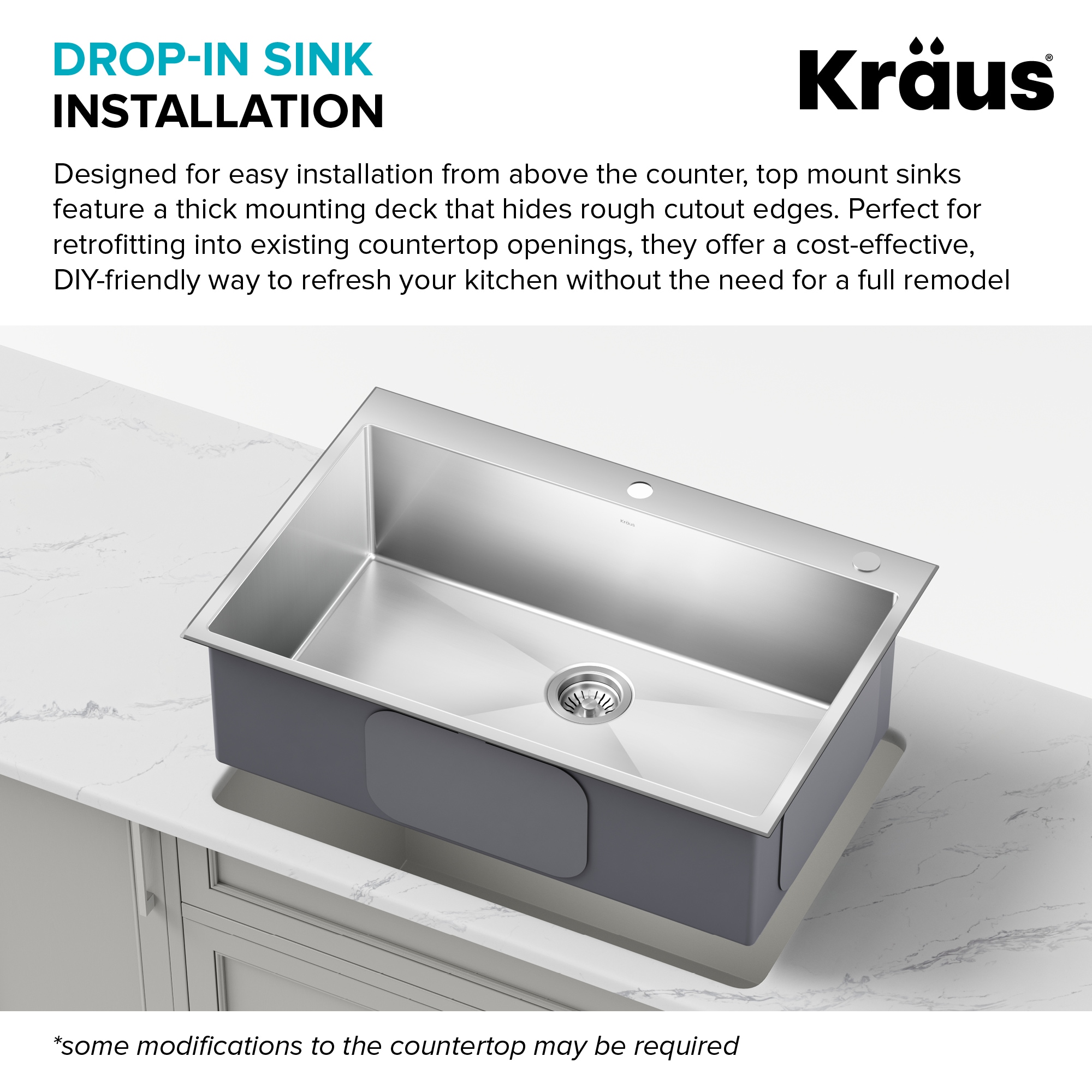 Kraus KHT300-33 Kitchen-Sinks - View #8
