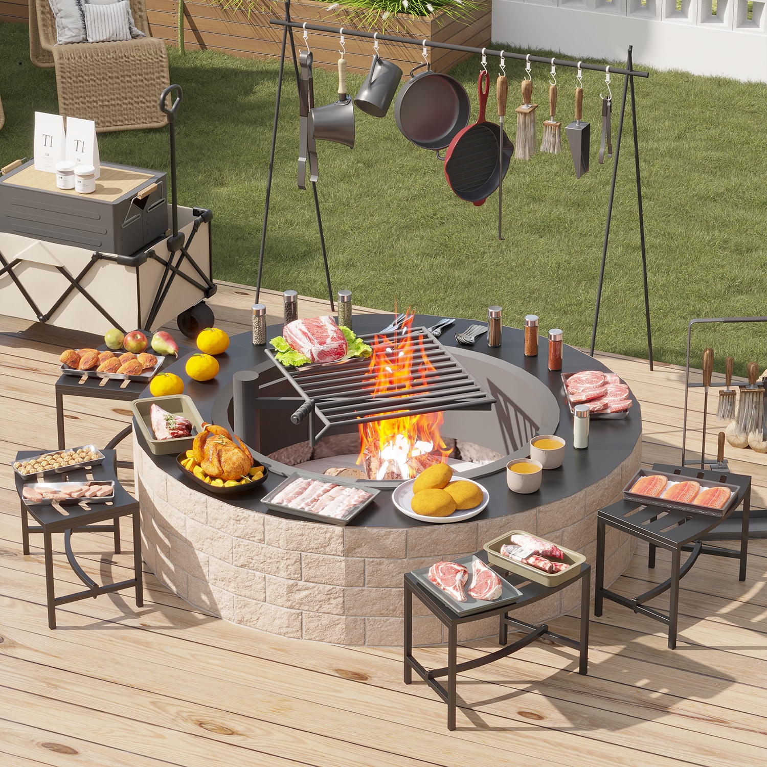 Amazon.com : Fire Pits Outdoor Outdoor Fire Pit, Garden