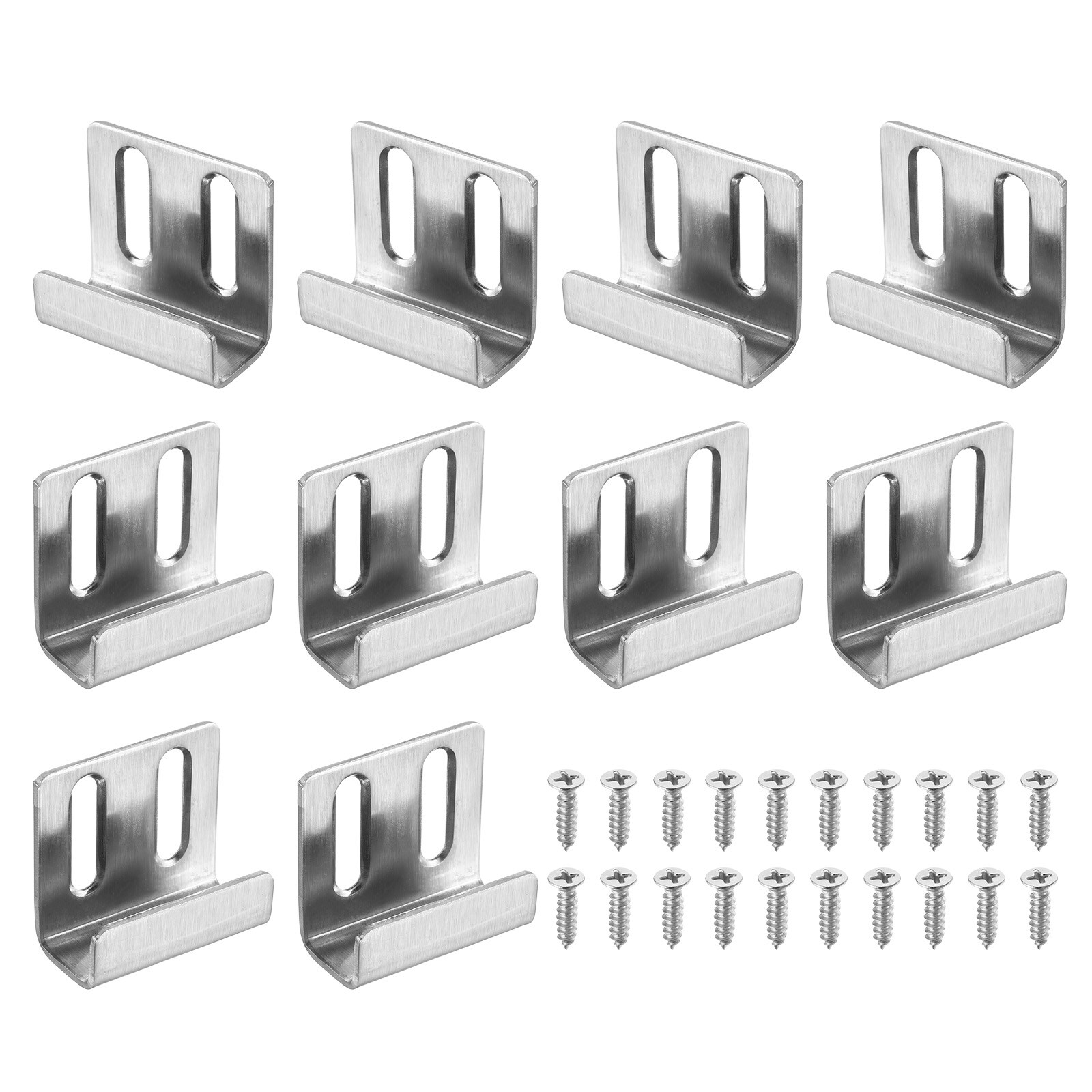 Unique Bargains 10pcs Stainless Steel Tile Hanger Adjustable Tile ...