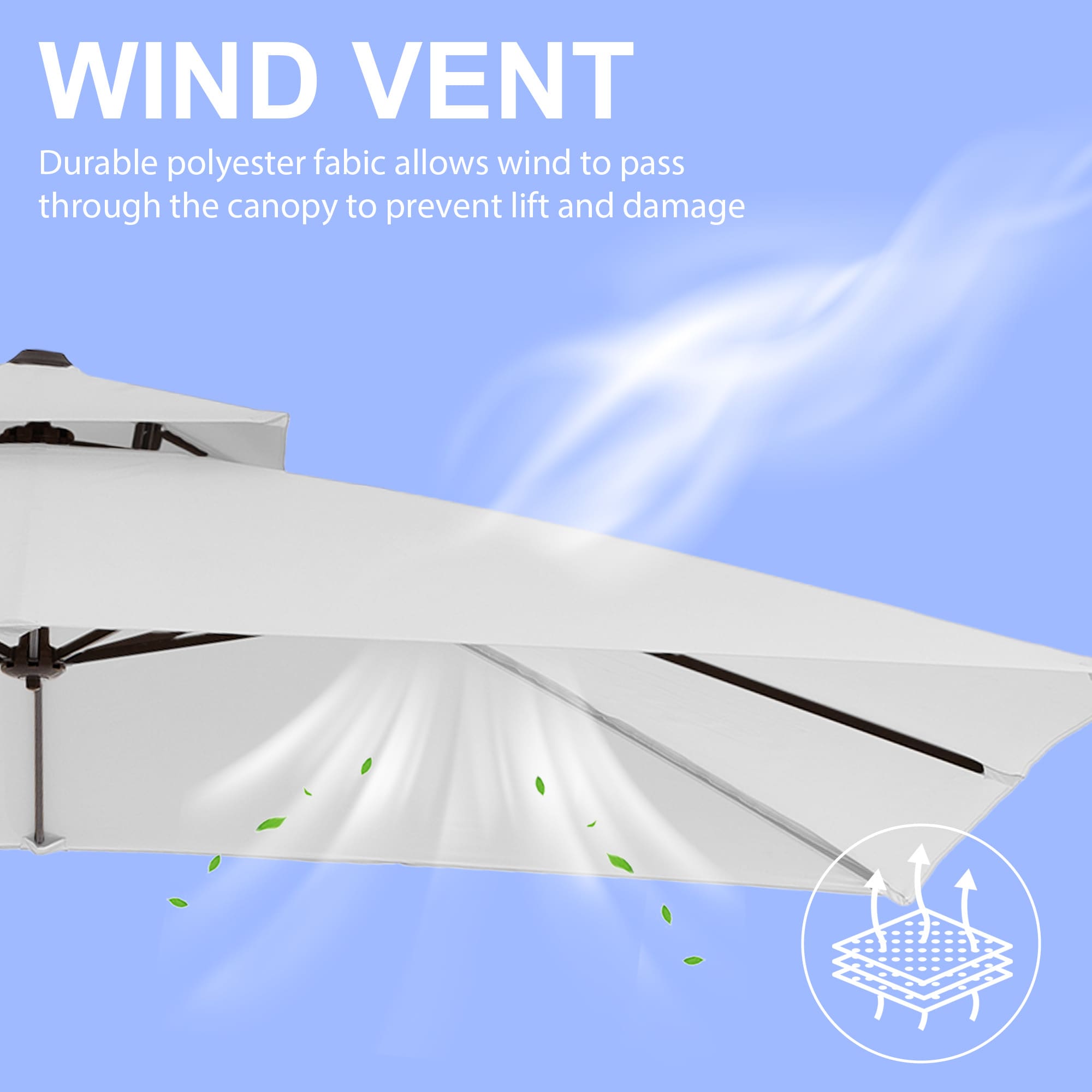 VOUA JYLM-10X10-WT Umbrellas-2 - View #11