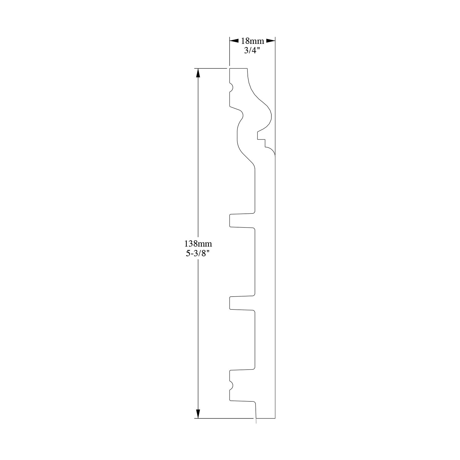 Orac Decor SX118 Baseboard-Moulding - View #2