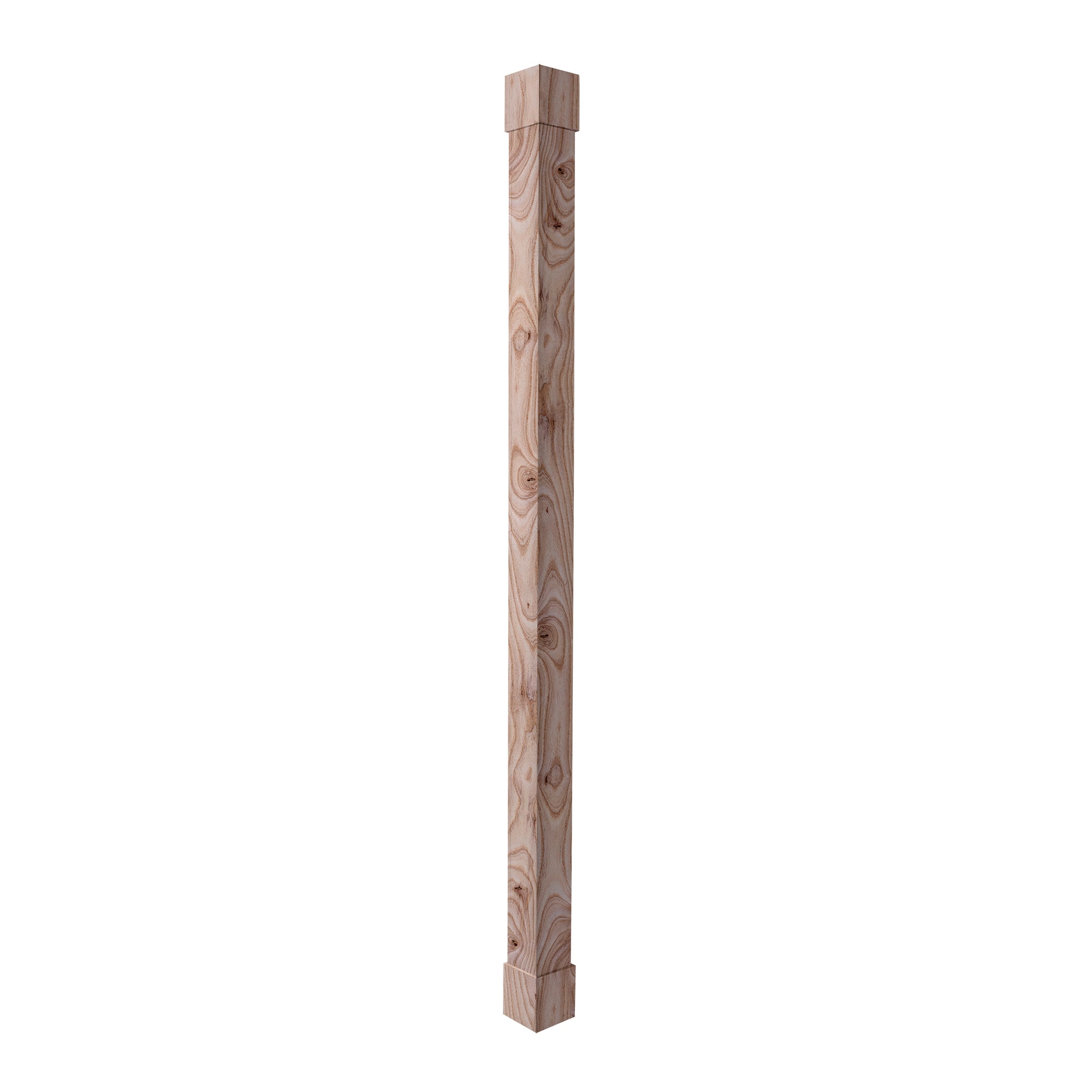 Ornamental Mouldings POLEWRAP01-RUSASH 5.6875-in L x 8.66-ft Unfinished Ash Column Wrap
