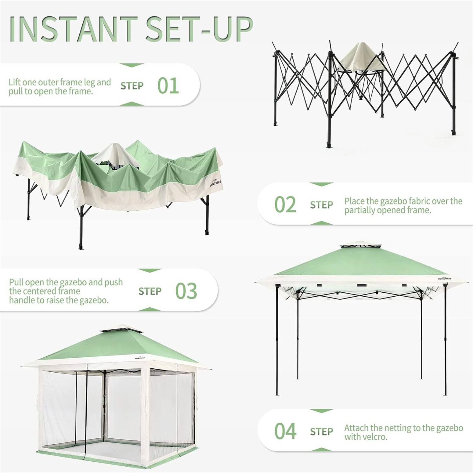 CESICIA GA-ZT-25 Wood-Resin-Gazebos - View #4
