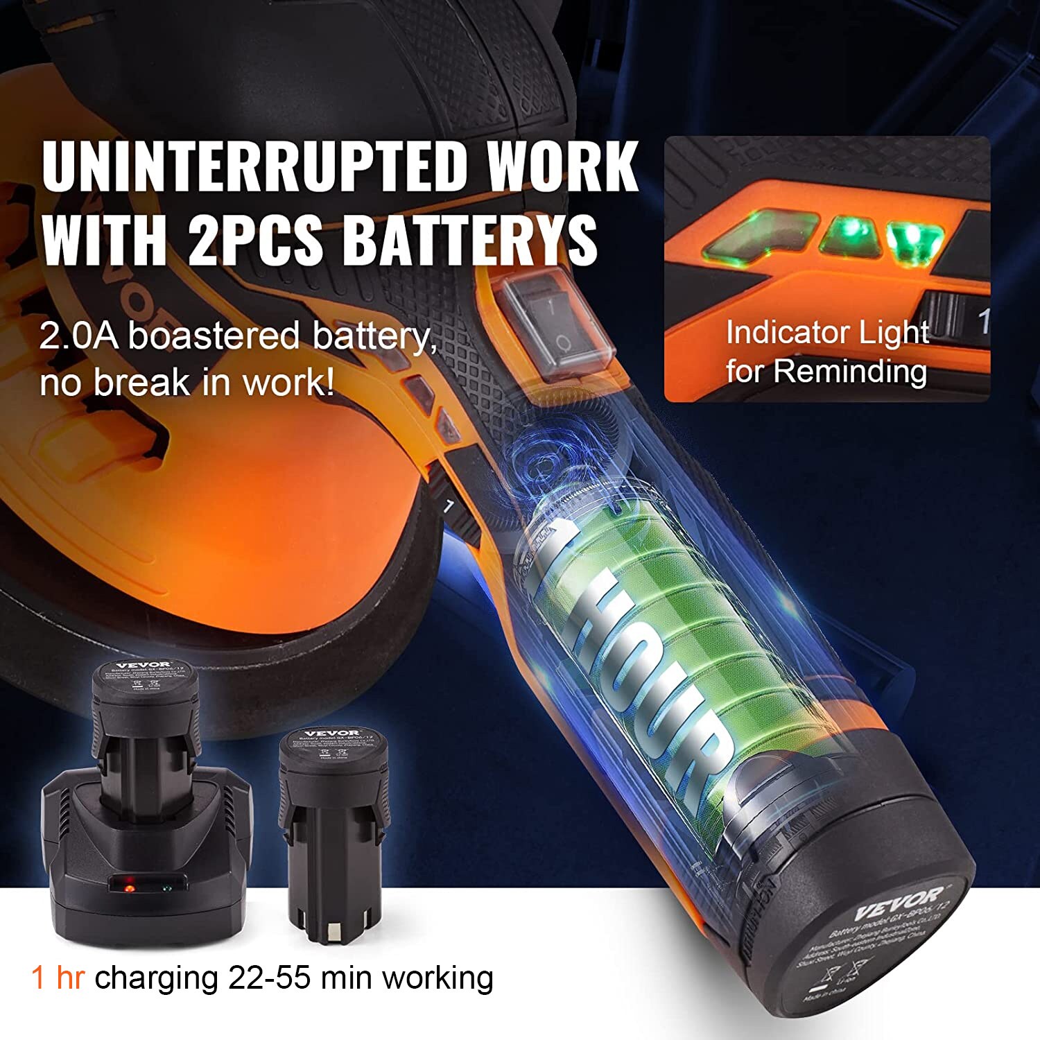 VEVOR RMJQ62110220VJO3VV5 Corded-Polishers - View #6