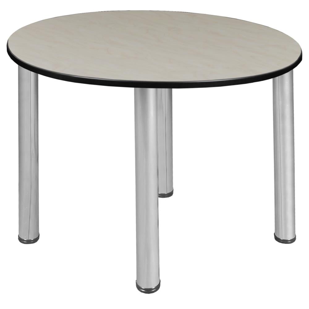 Regency TB3618RNDPLBPCM Breakroom Off-White 4-Person Training Table (36-in W x 29-in H)