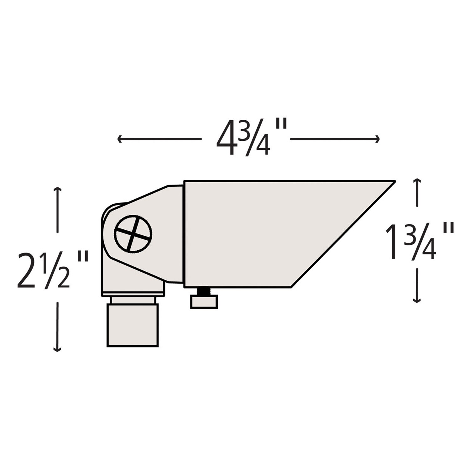 Matte Bronze LED Outdoor Spotlight with Clear Lens