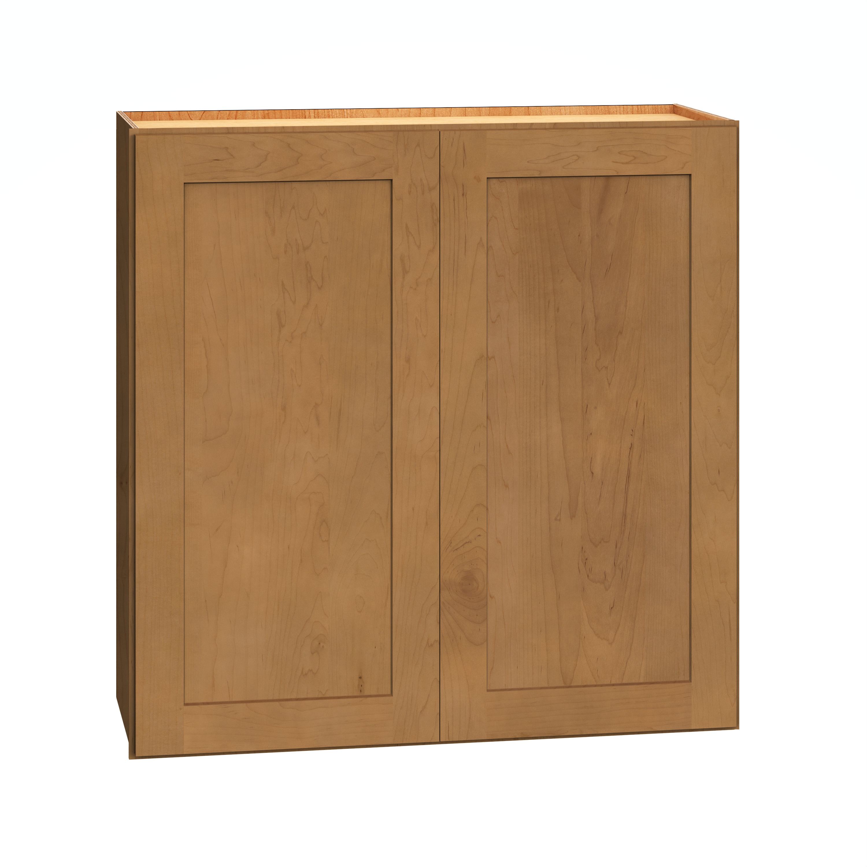 Diamond Express 62L-W3030 Jamestown 30-in W x 30-in H x 12-in D Sahara Brown Wall Fully assembled Plywood Cabinet Recessed Panel Shaker