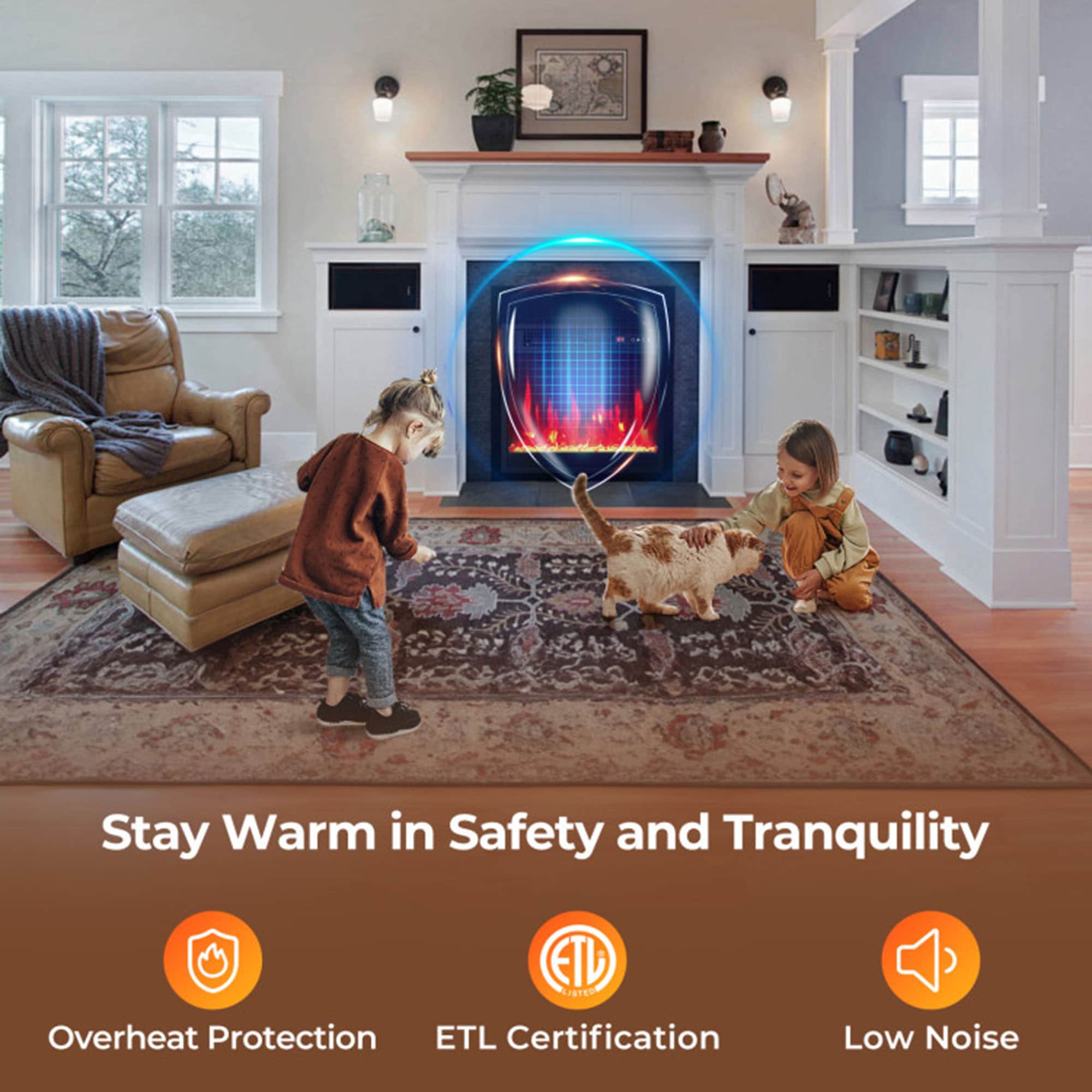 Clihome CL-FP10801US Electric-Fireplaces - View #6