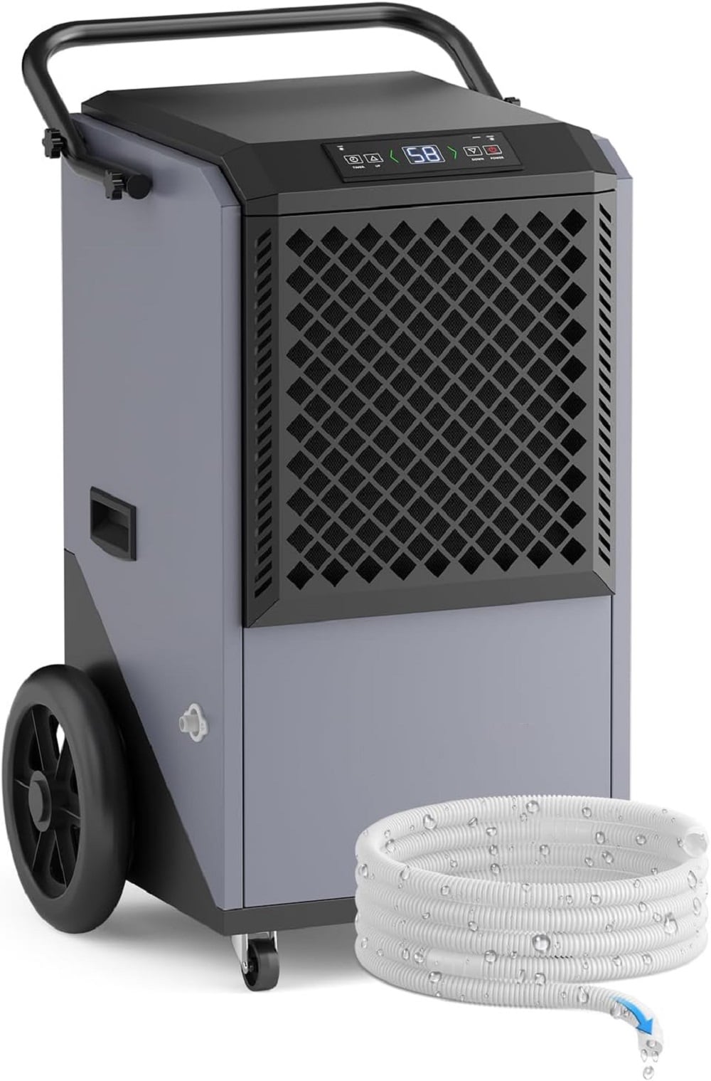 Elexnux 305 pt. Dehumidifier with Pump (For Rooms 3001+ sq. ft) For Basements, Bathrooms, Crawlspaces, in Black #GU-D320P