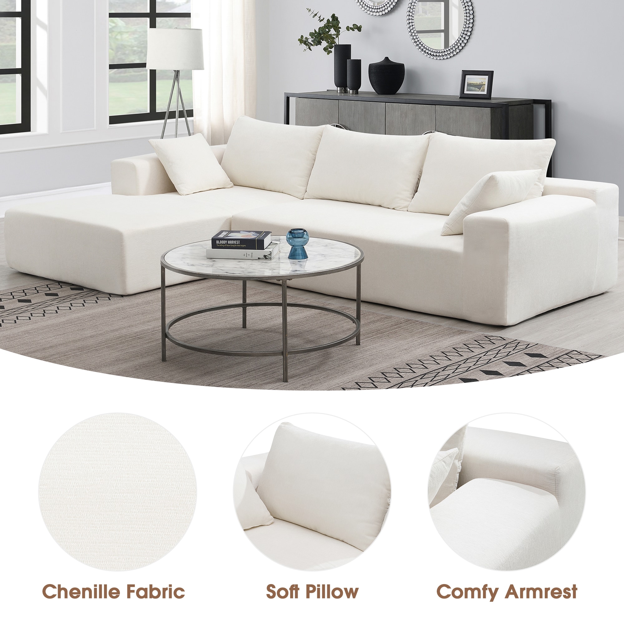 ModernLuxe L-GS000448AAK Sofas-Loveseats - View #2