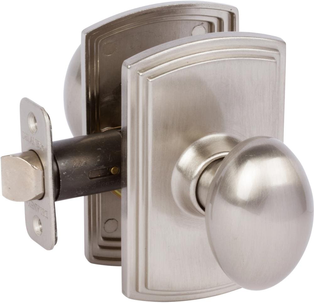 Delaney Hardware 364501 Canova Satin Nickel Interior/Exterior Passage door knob Single pack
