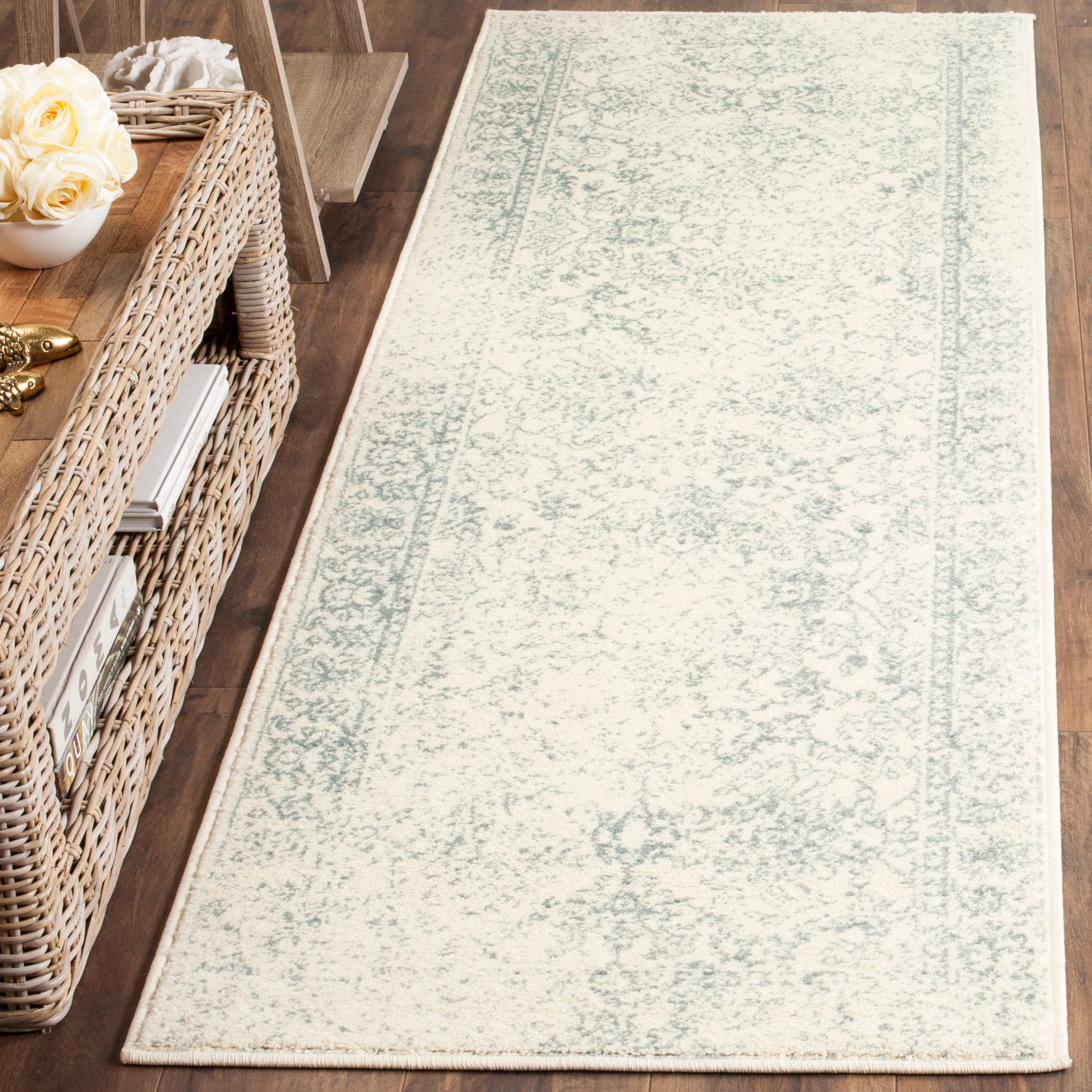 Safavieh ADR109S-220 Adirondack 109S Ivory Slate Traditional Runner 2ft-6-in x 20ft Rug