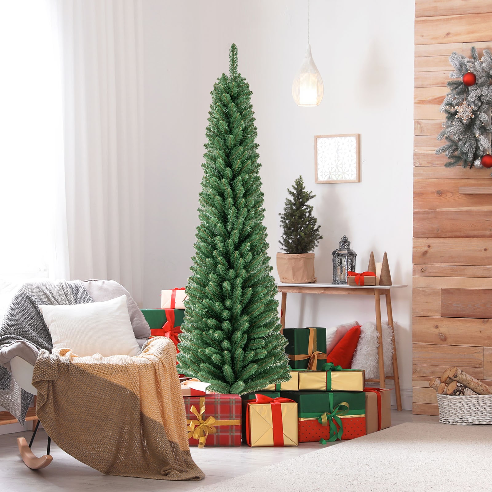 WELLFOR TX-HGY-10019US Artificial-Christmas-Trees - View #3