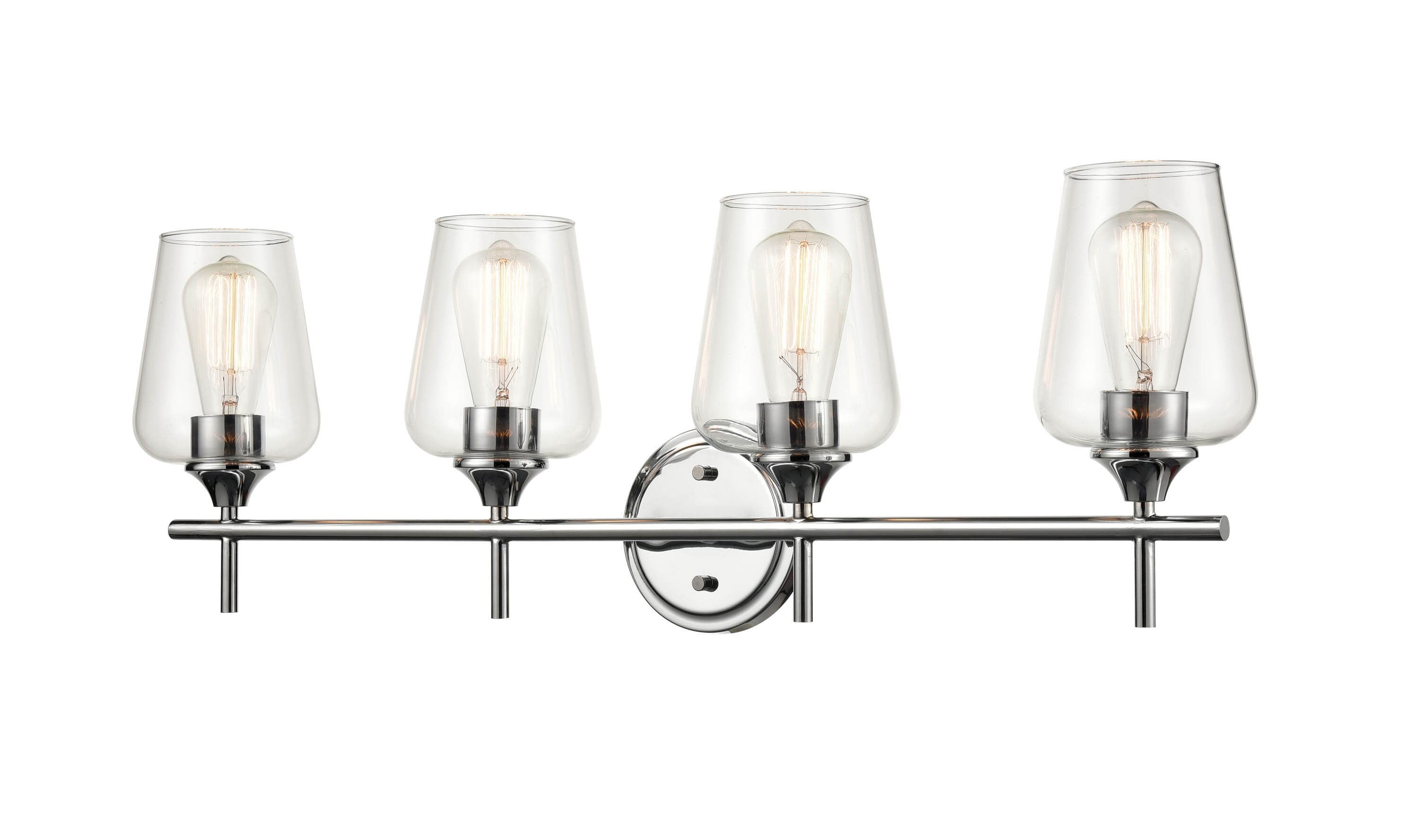 Millennium Lighting 9704-MB Ashford 31-in 4 -Light Matte Black Transitional Vanity light