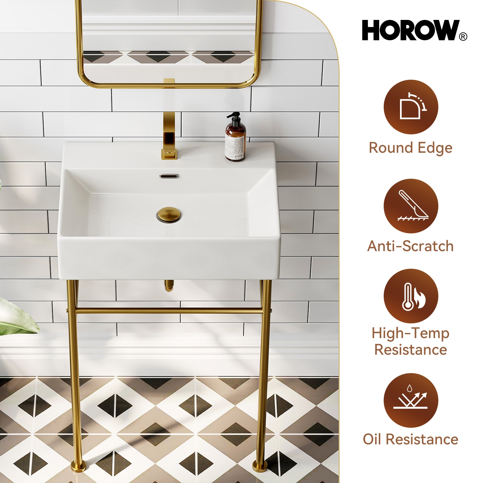 HOROW CS6042-SG Bath-Sink - View #8
