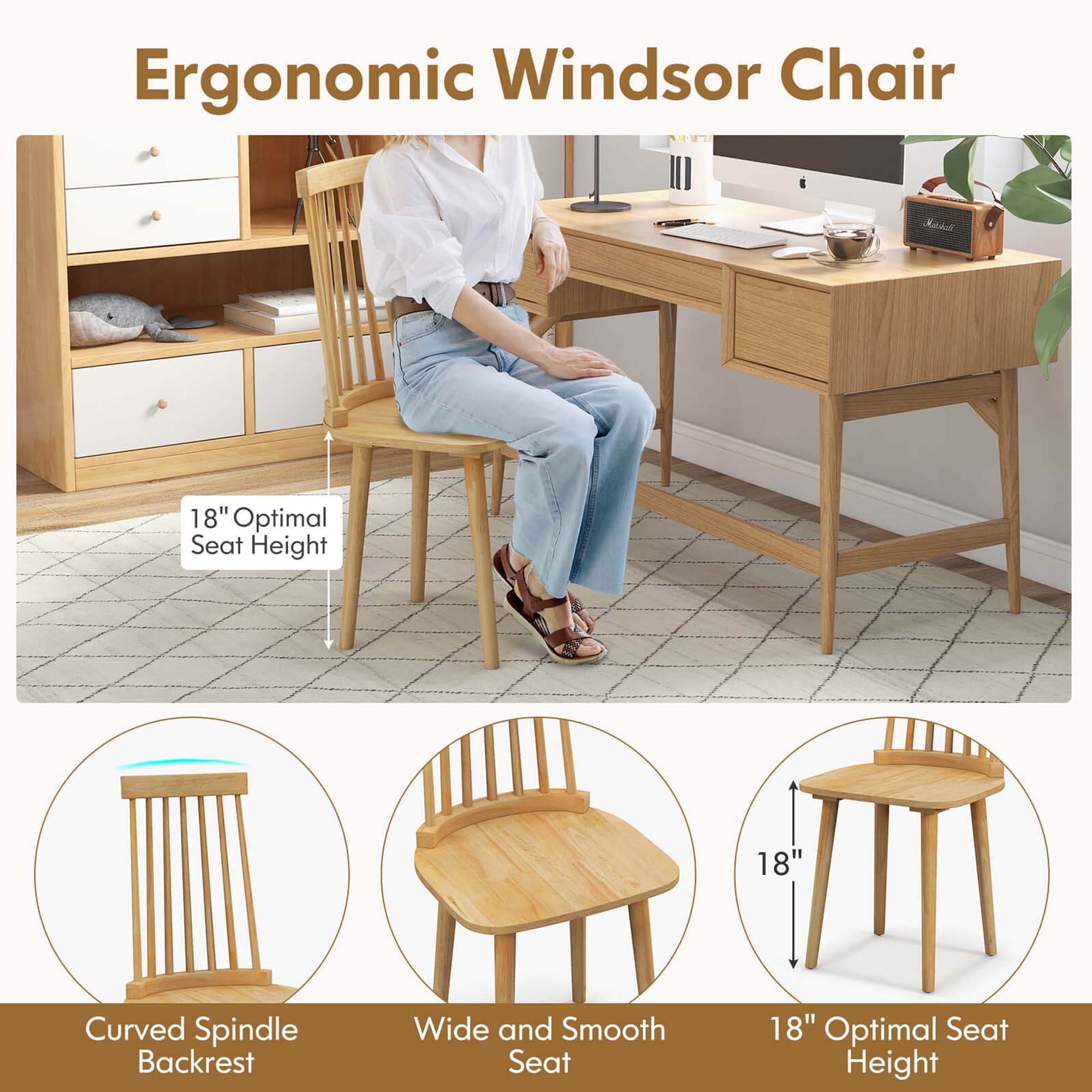 Costway HCST01545 Dining-Chairs - View #5