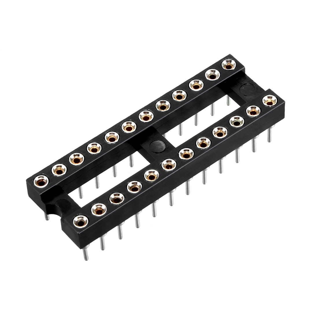 Unique Bargains 20pcs DIP IC Chip Socket Adaptor Round 24 Pin 2.54mm ...