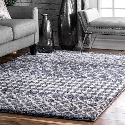 Heyroll 2' x 6' Runner Rugs with Rubber Backing, Indoor Outdoor Utility Carpet Runner Rugs, Stripe Gray, Can Be used As Aisle for The RV and Boat, Laundry