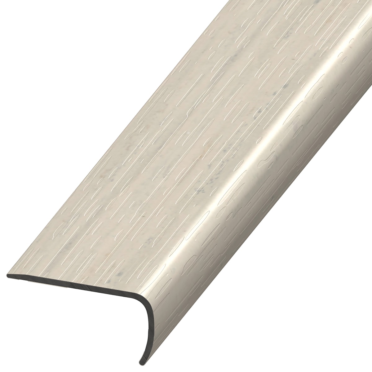 Versatrim VE-106913 Marmoleum Forbo-Marmoleum-White Cliffs Prefinished 1-in T x 2-in W x 94-in L PVC Square cap