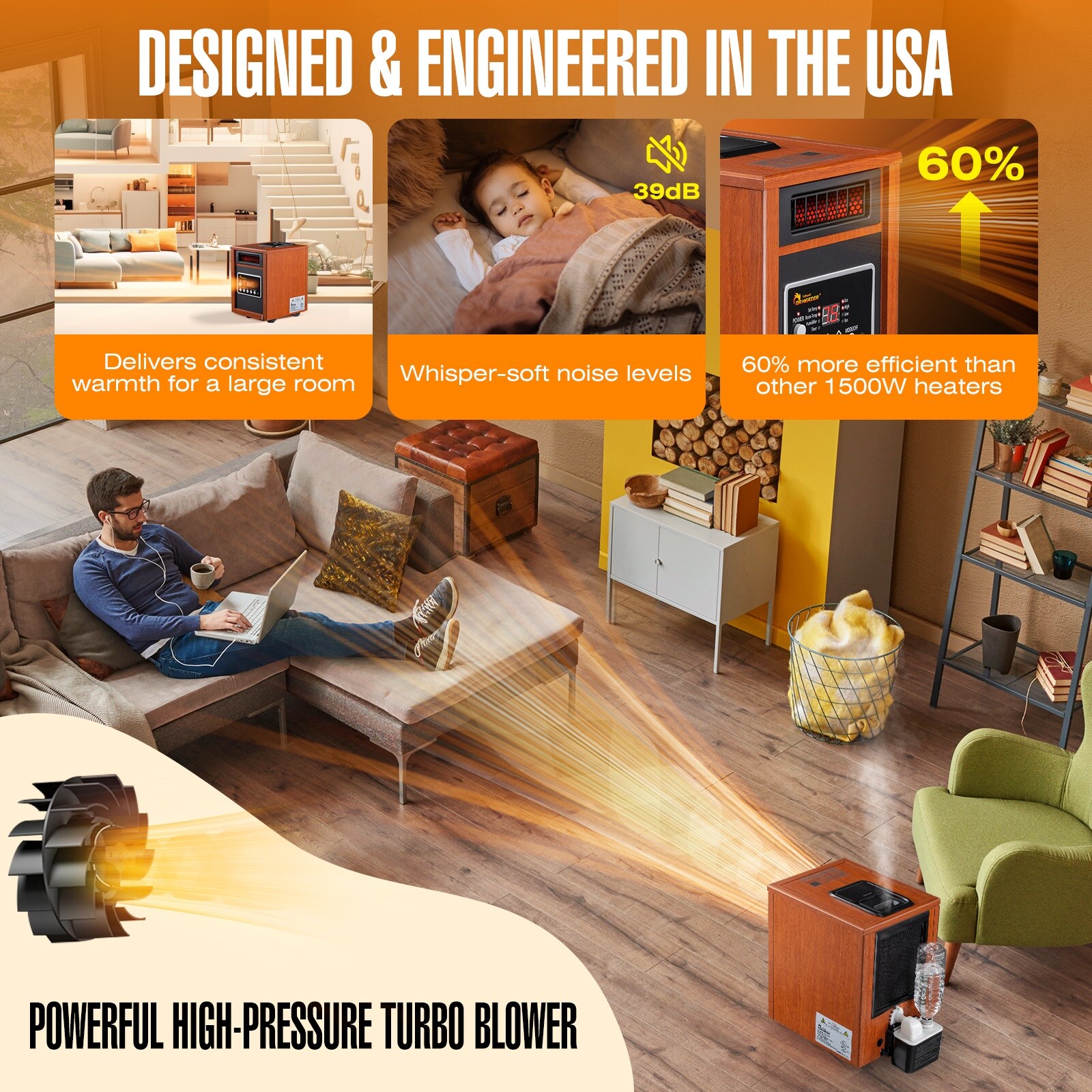 Dr. Infrared Heater DR-998 Portable-Electric-Heat - View #4