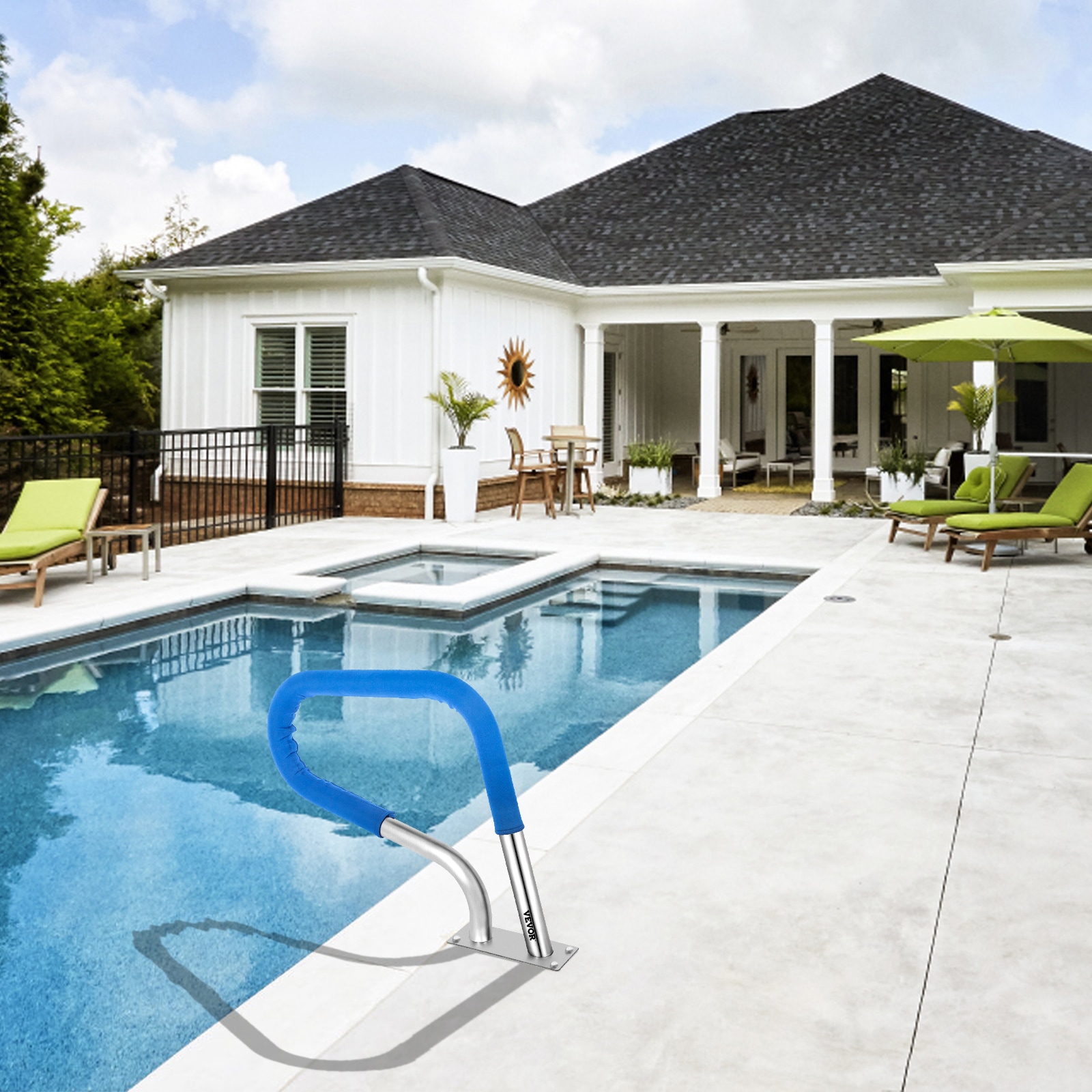 VEVOR BXGYCFS3W30X22YC1V0 Above-Ground-Pool-Lad-Steps - View #2