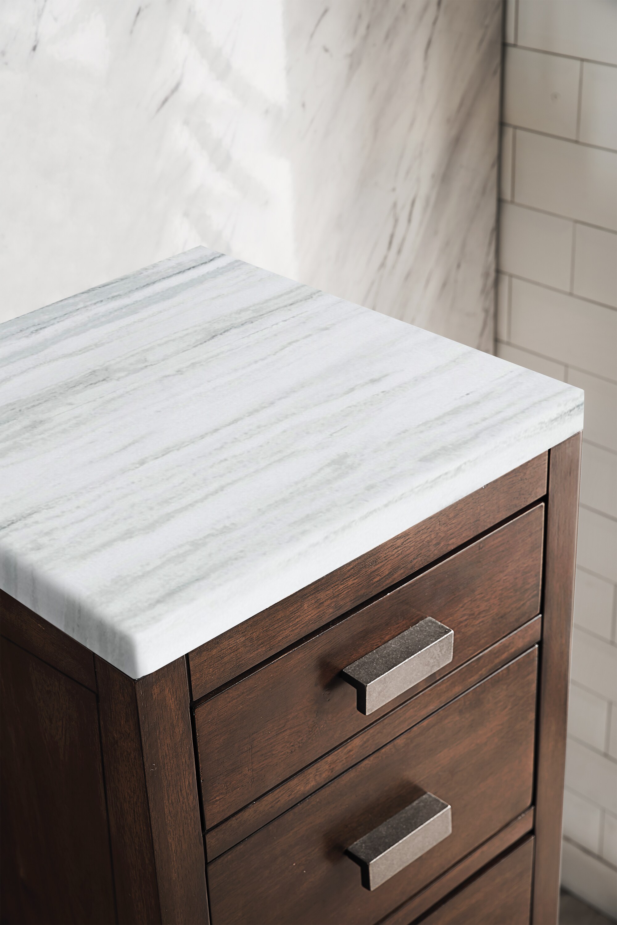 James Martin Vanities Addison 15-in x 34.4-in x 15-in Glossy White Soft Close Bathroom Wall Cabinet