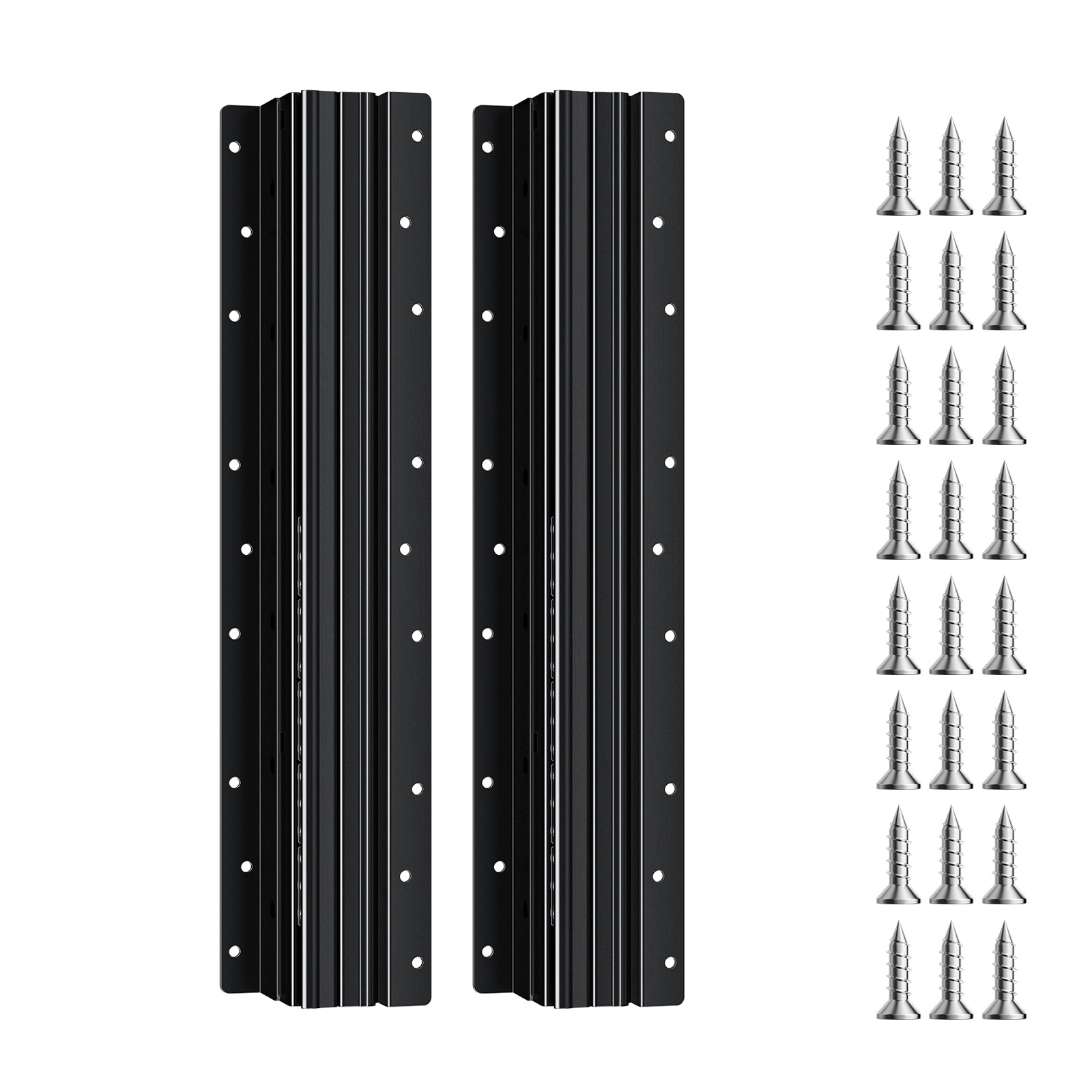 GIVIMO 16-in 260-lb Undermount Drawer Slides Full-Extension Ball Bearing Under-Stair Cabinet Slides for DIY Replacement in Black #LW038GIVSS665