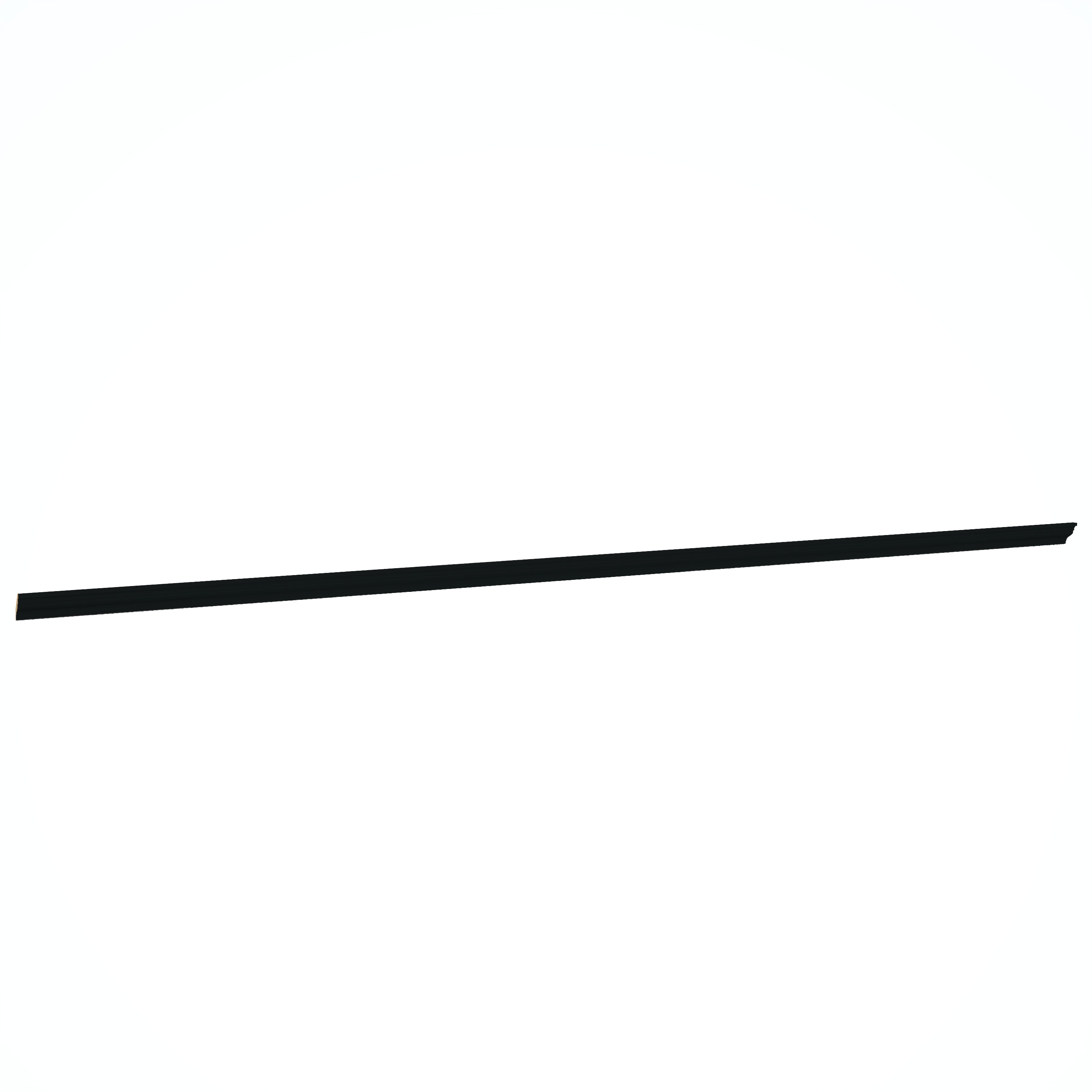 Diamond Express 61I-SWLCRM8 Cabinet Crown Moulding 96-in W x 2.1-in H x 2.2-in D Black Painted