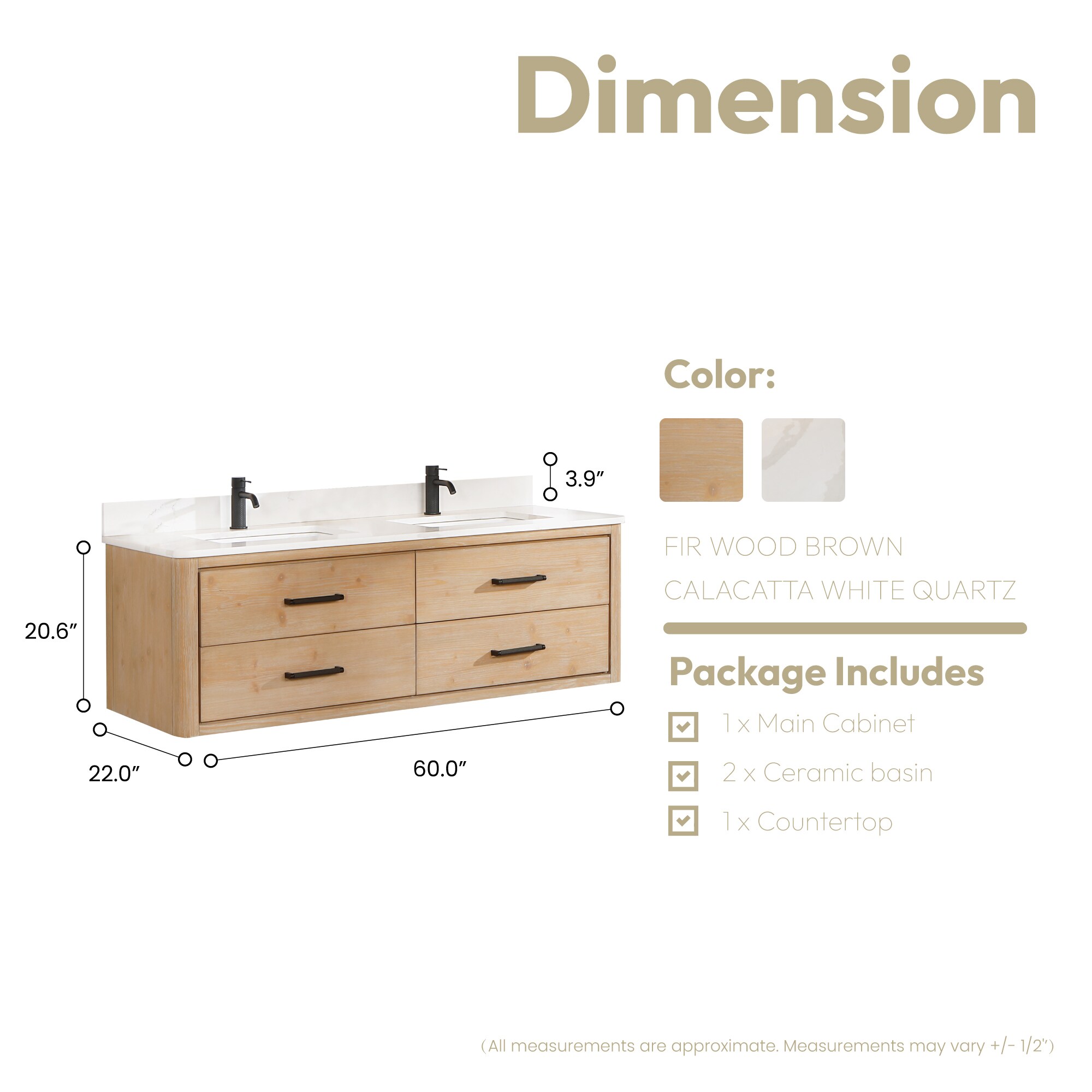 Vinnova 706660M-FN-BK-NM Bath-Vanity-Combo - View #8