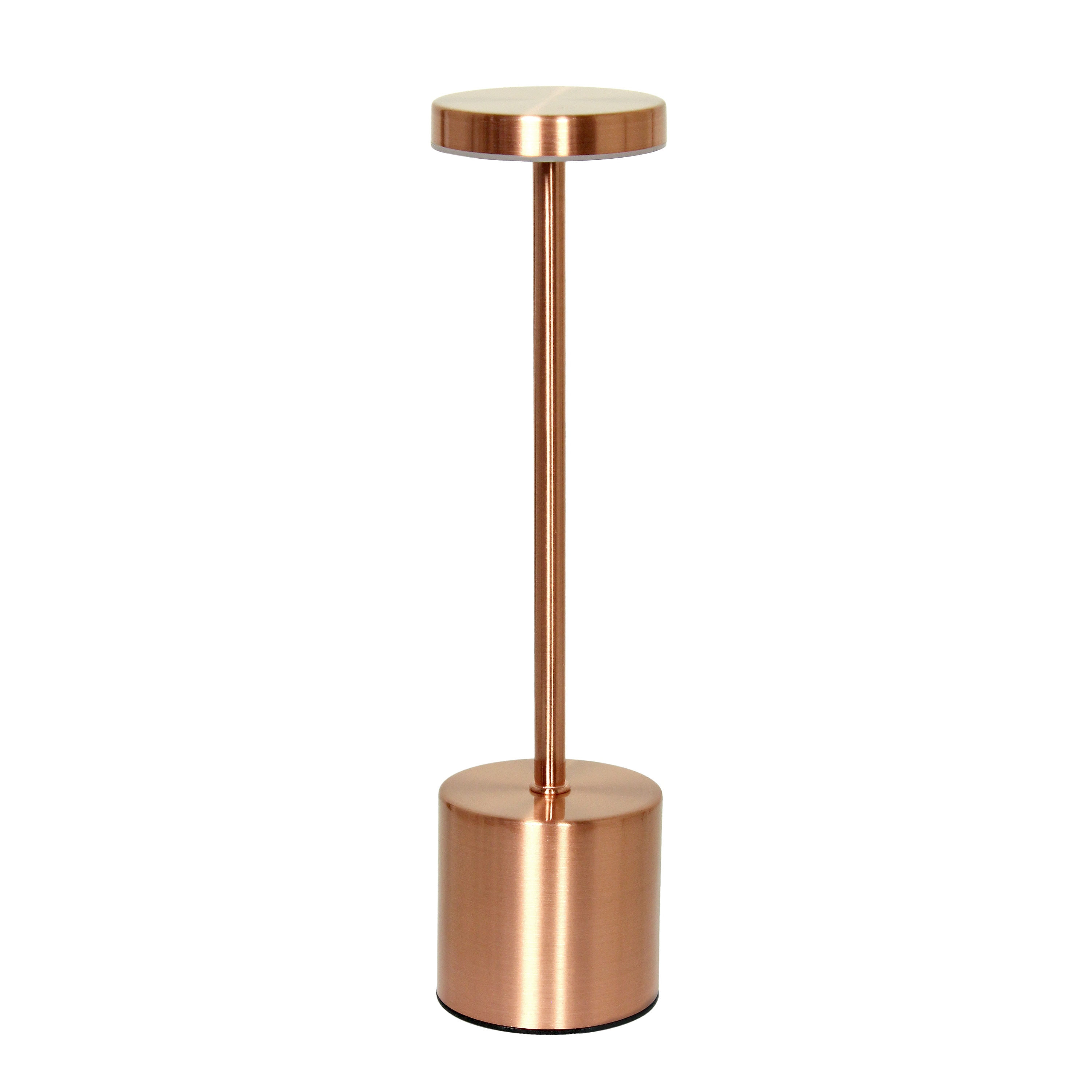 Simple Designs LD1083-CPR Mushroom Magic 12.75-in Copper Touch Standard Desk Lamp with Metal Shade