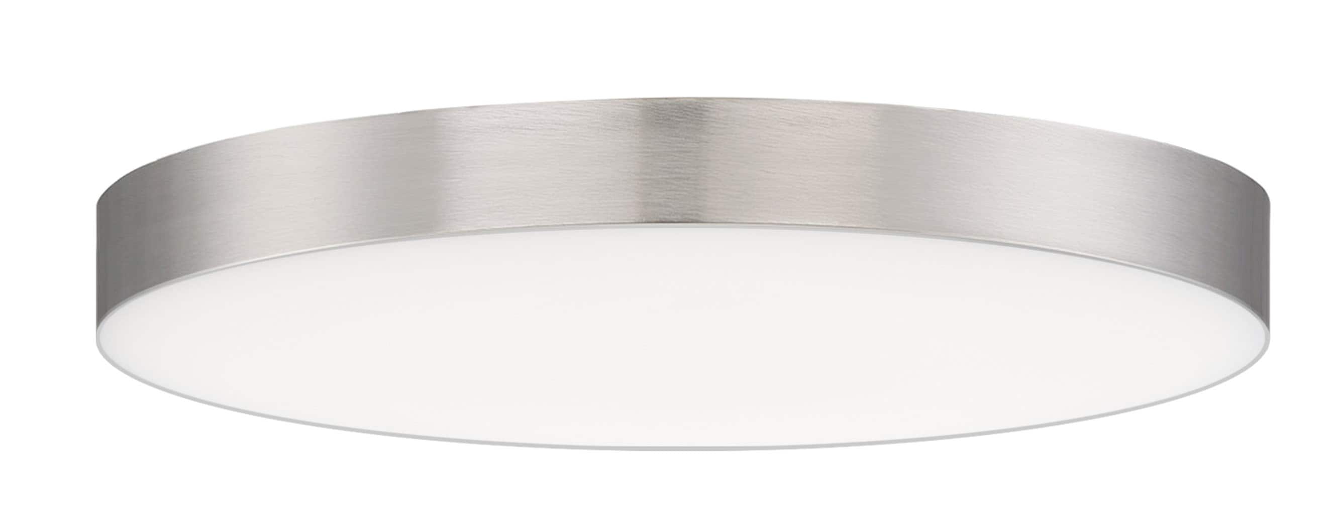 Maxim Lighting 57662WTSN Trim 1 -Light 7-in Satin Nickel Integrated LED Flush Mount Light ENERGY STAR Certified