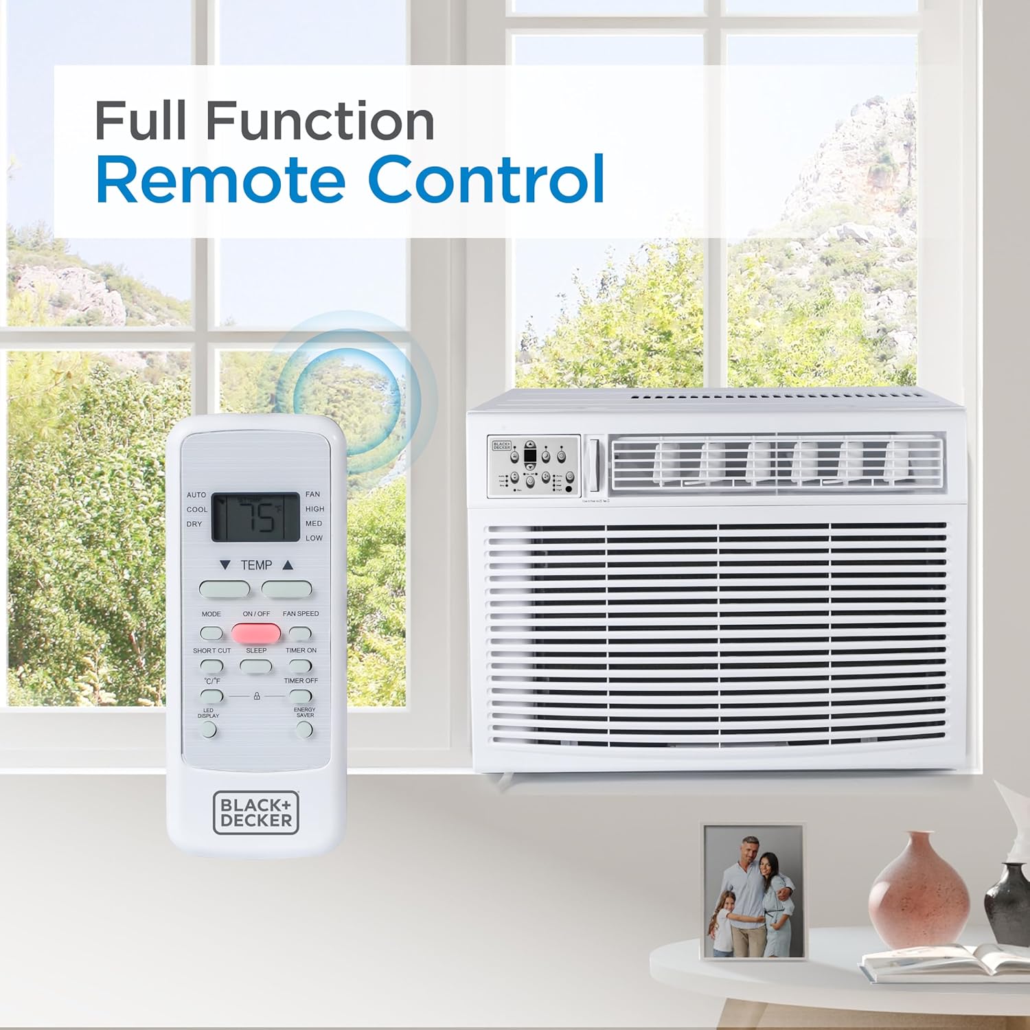 BLACK+DECKER  Window Air Conditioner 18000 BTU – AC Window Unit Cools Up to 1000 Square Feet – Window AC Unit with Remote Control – 3 Cooling Speeds and Fan Only – BD18WT6 – White Sansujyuku sansujyuku.com