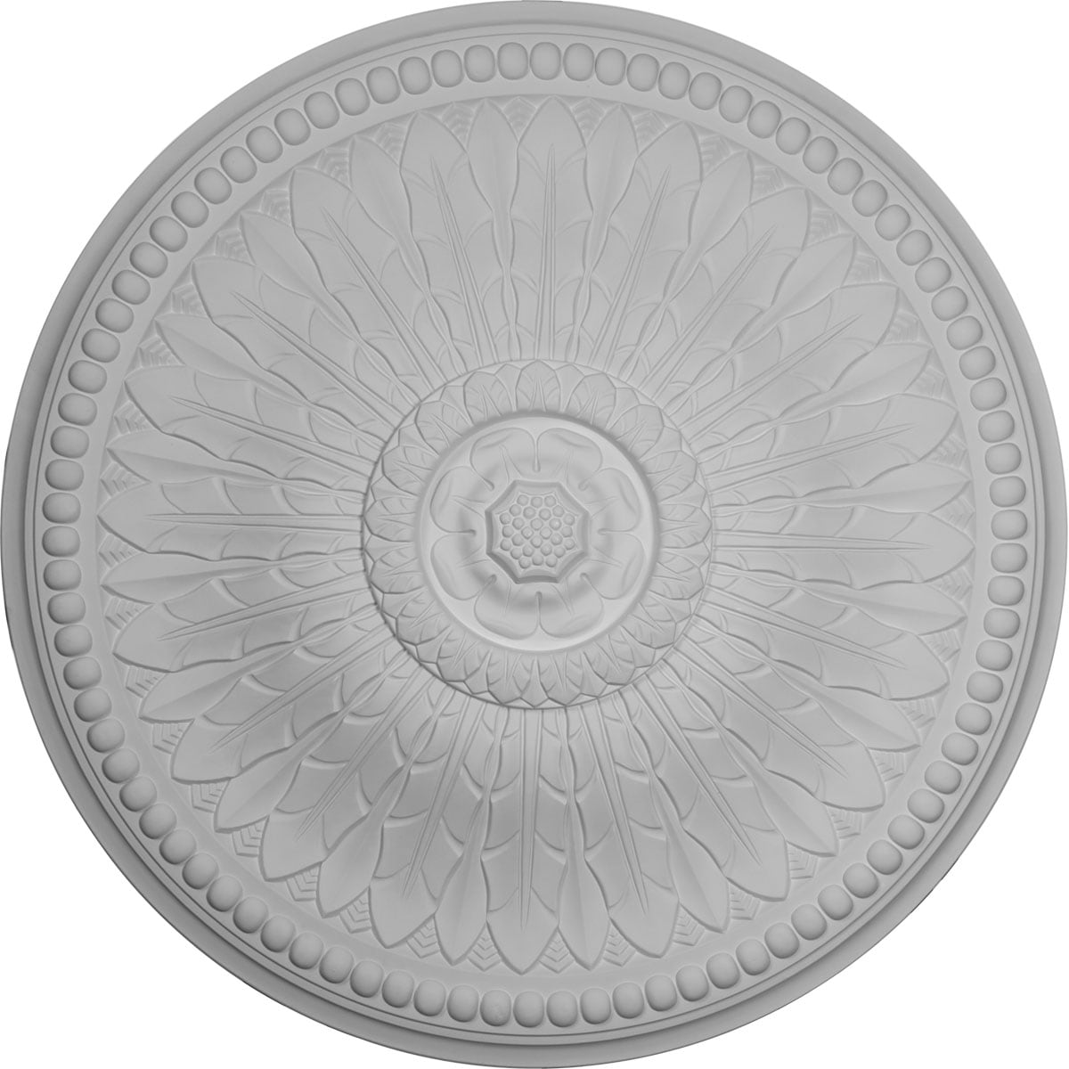 Ekena Millwork CM42SP 42.5-in W x 42.5-in L Architectural White Polyurethane Whole Ceiling Medallion