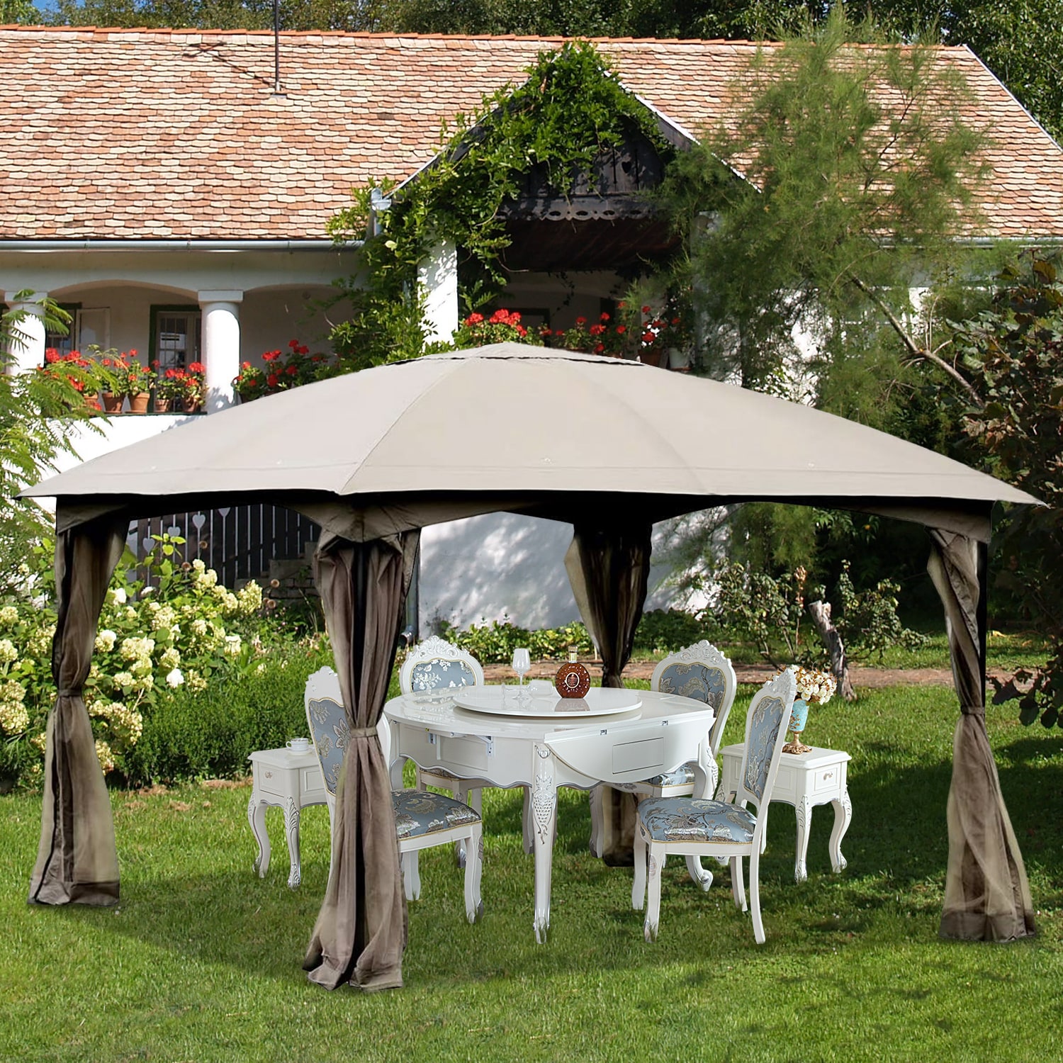 Forclover HYFE-OP3600 Wood-Resin-Gazebos - View #7