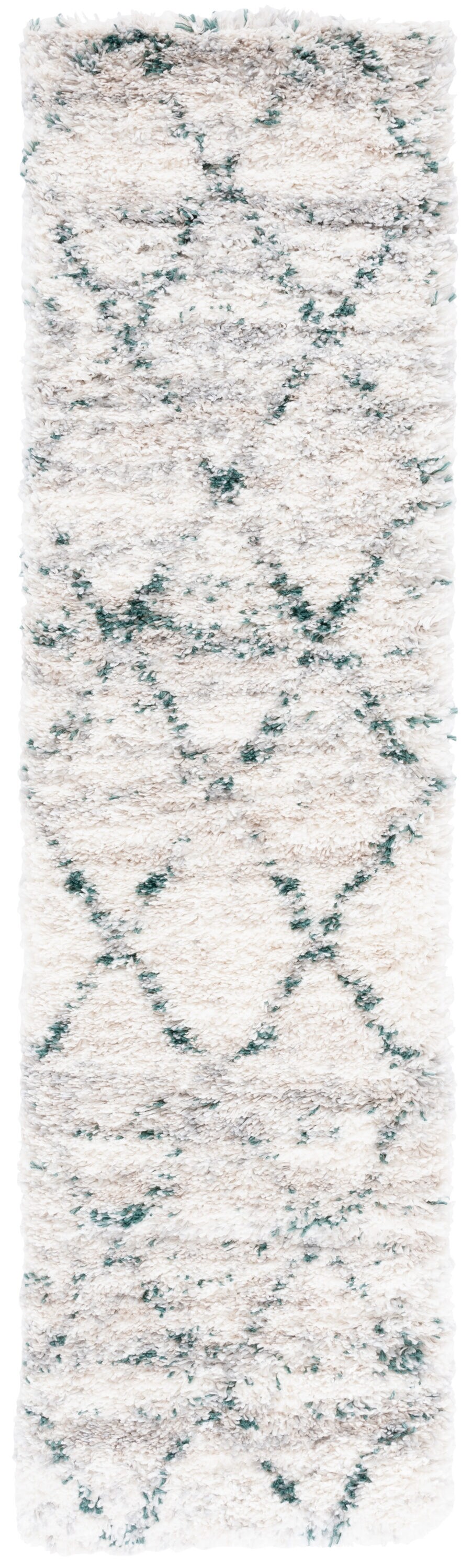 Fontana 886Y Green/Ivory 2 X 8 Runner Rug