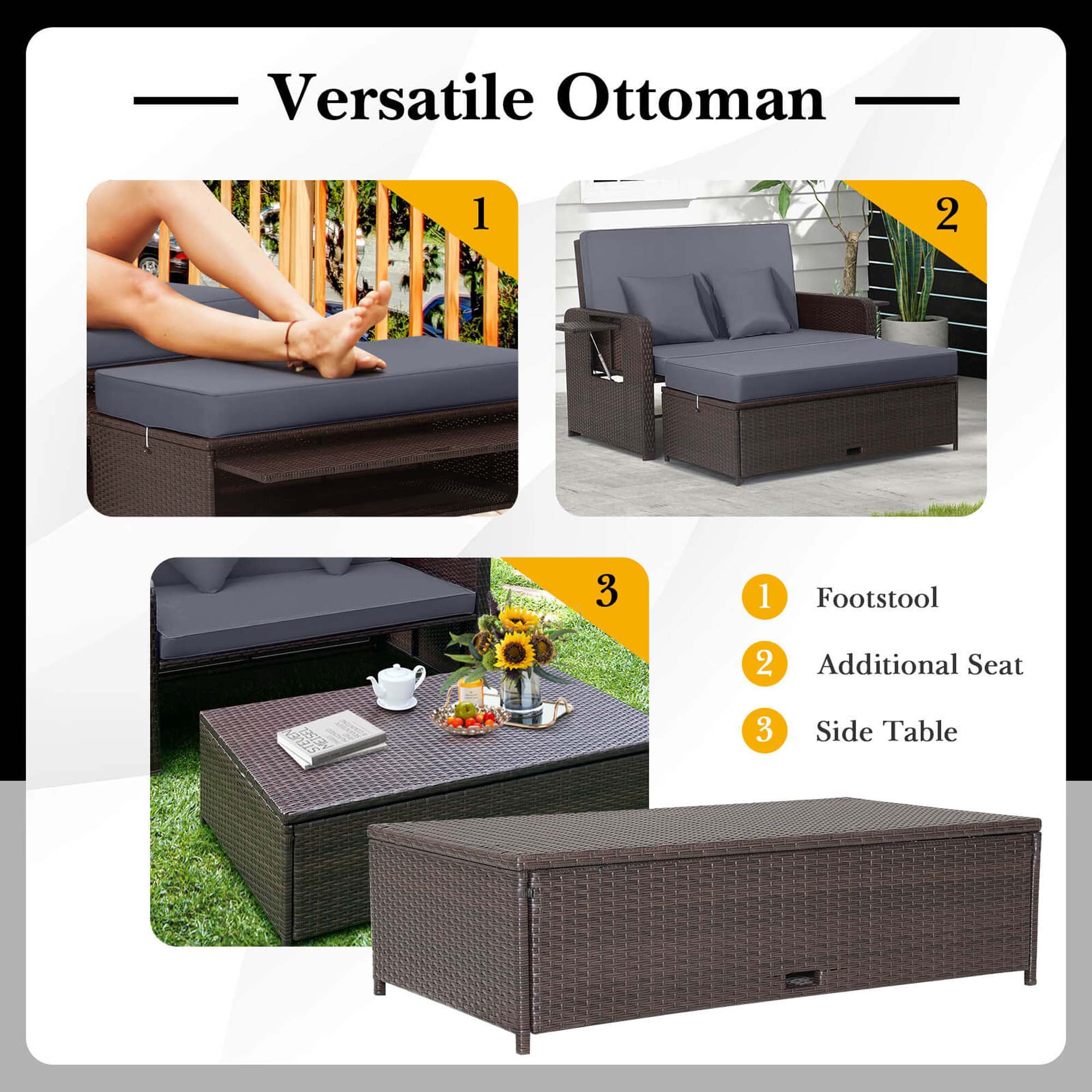 Costway HCST03826 Sofas-Loveseats - View #6
