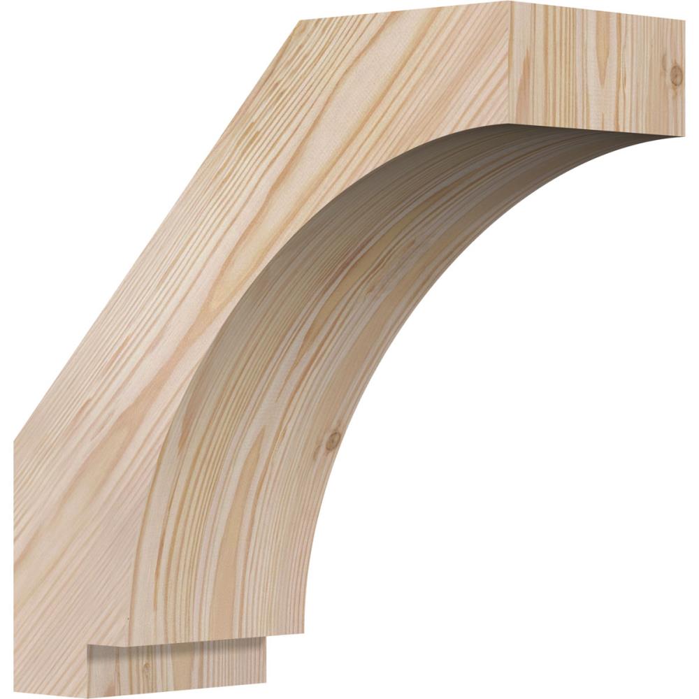 Ekena Millwork BRC06X14X14IMP00SDF 5-1/2-in x 14-in x 14-in Douglas Fir Unfinished Wood Imperial Smooth Knee Brace