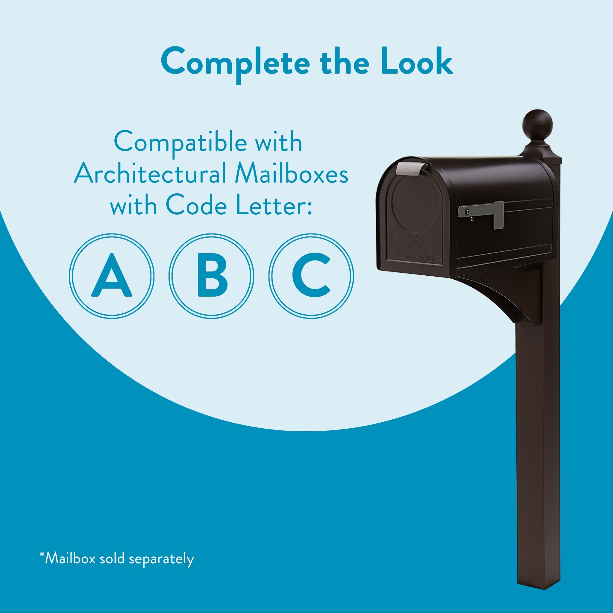 Architectural Mailboxes LP000BZAM Mailbox-Posts - View #4