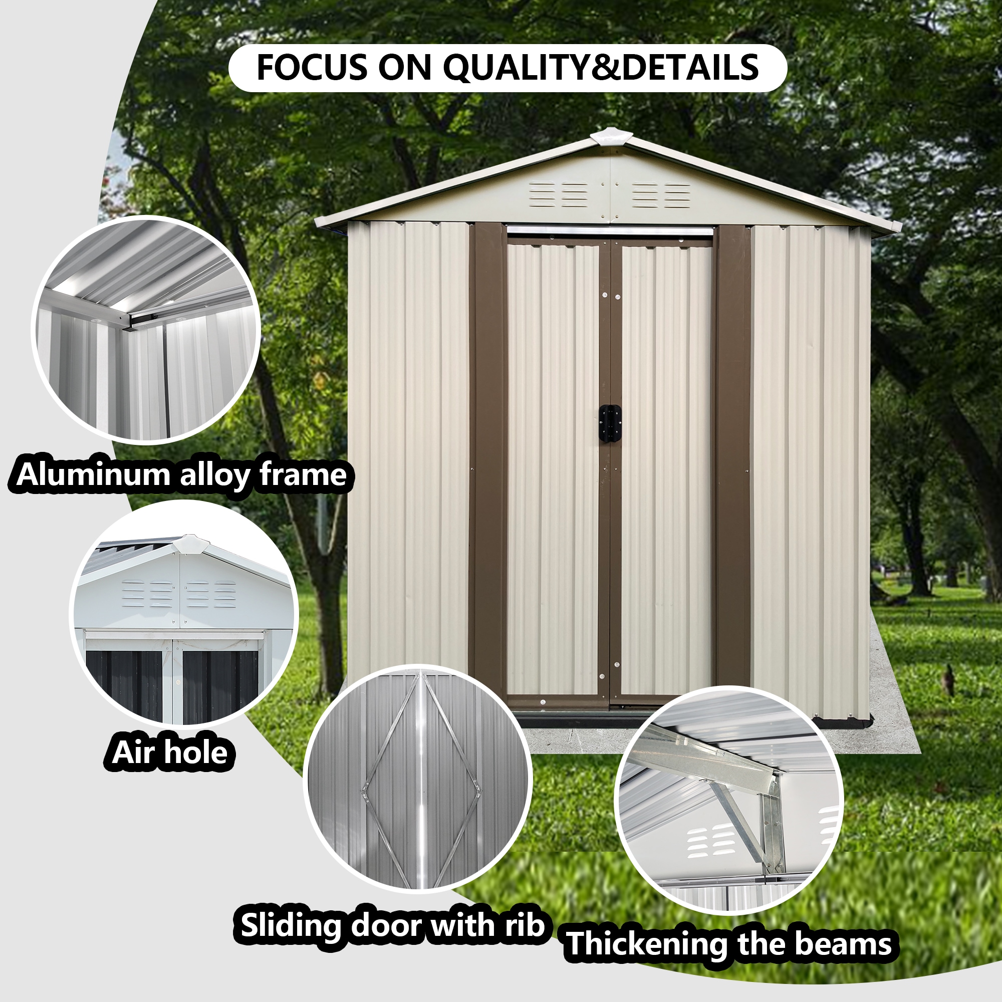 Wooakway FXLS0604-603Z311 Metal-Storage-Buildings-Sheds - View #5